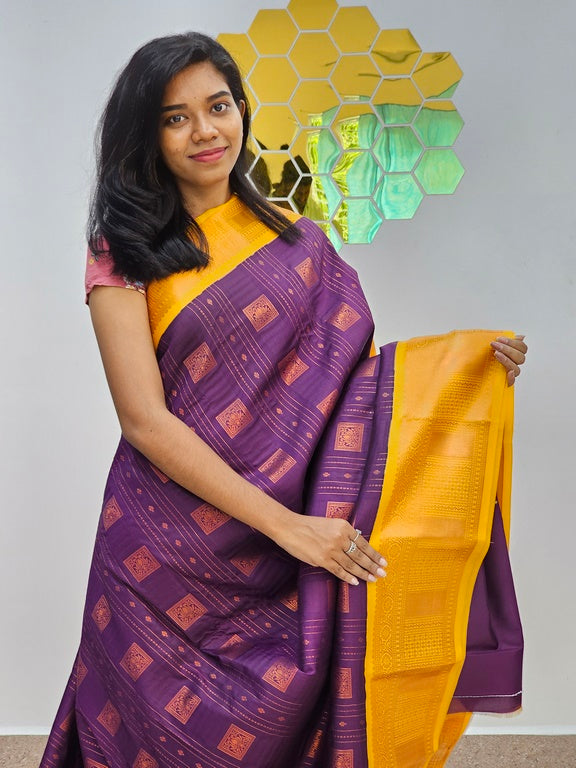 Kanchipuram Blended  New Korvai Silk Saree 1534