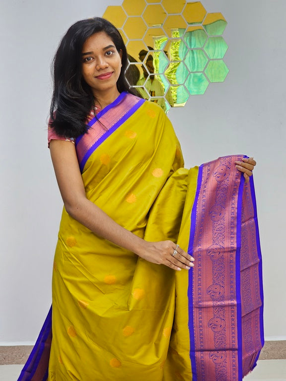 Kanchipuram Blended  New Korvai Silk Saree 1536