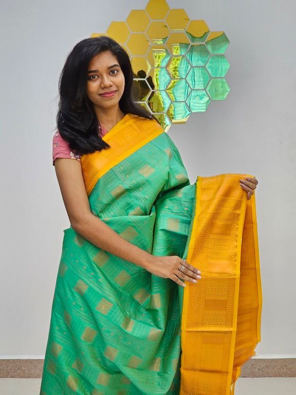 Kanchipuram Blended  New Korvai Silk Saree 1540