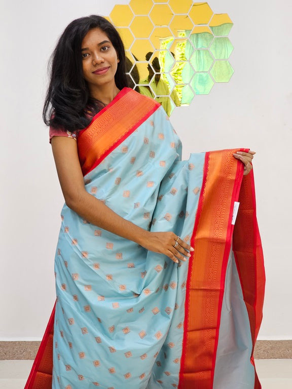 Kanchipuram Blended  New Korvai Silk Saree 1543