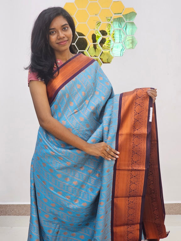 Kanchipuram Blended  New Korvai Silk Saree 1544