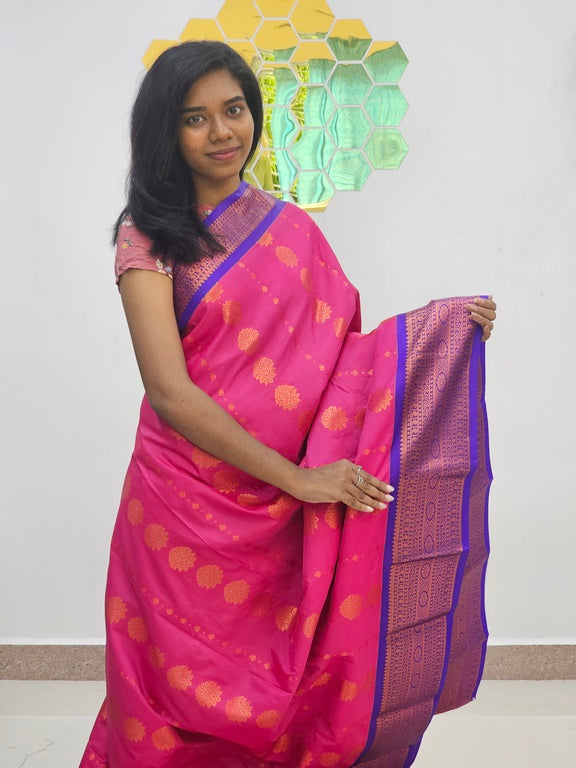 Kanchipuram Blended  New Korvai Silk Saree 1547