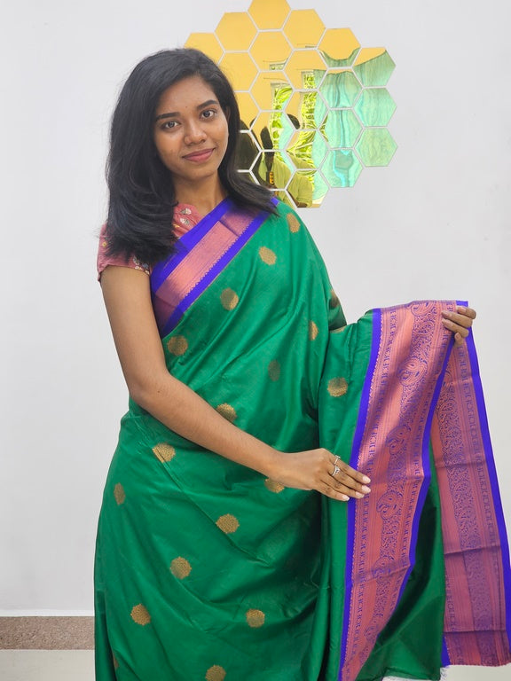 Kanchipuram Blended  New Korvai Silk Saree 1549