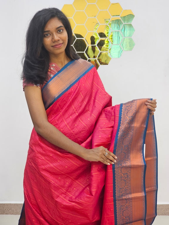 Kanchipuram Blended  New Korvai Silk Saree 1553