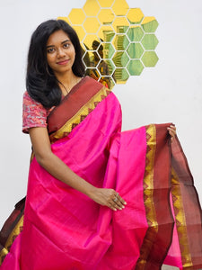 Kanchipuram 100% Soft Pure Silk Sarees 071