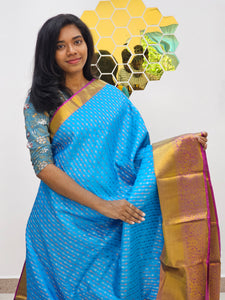 Kanchipuram Blended Bridal Silk Saree 014