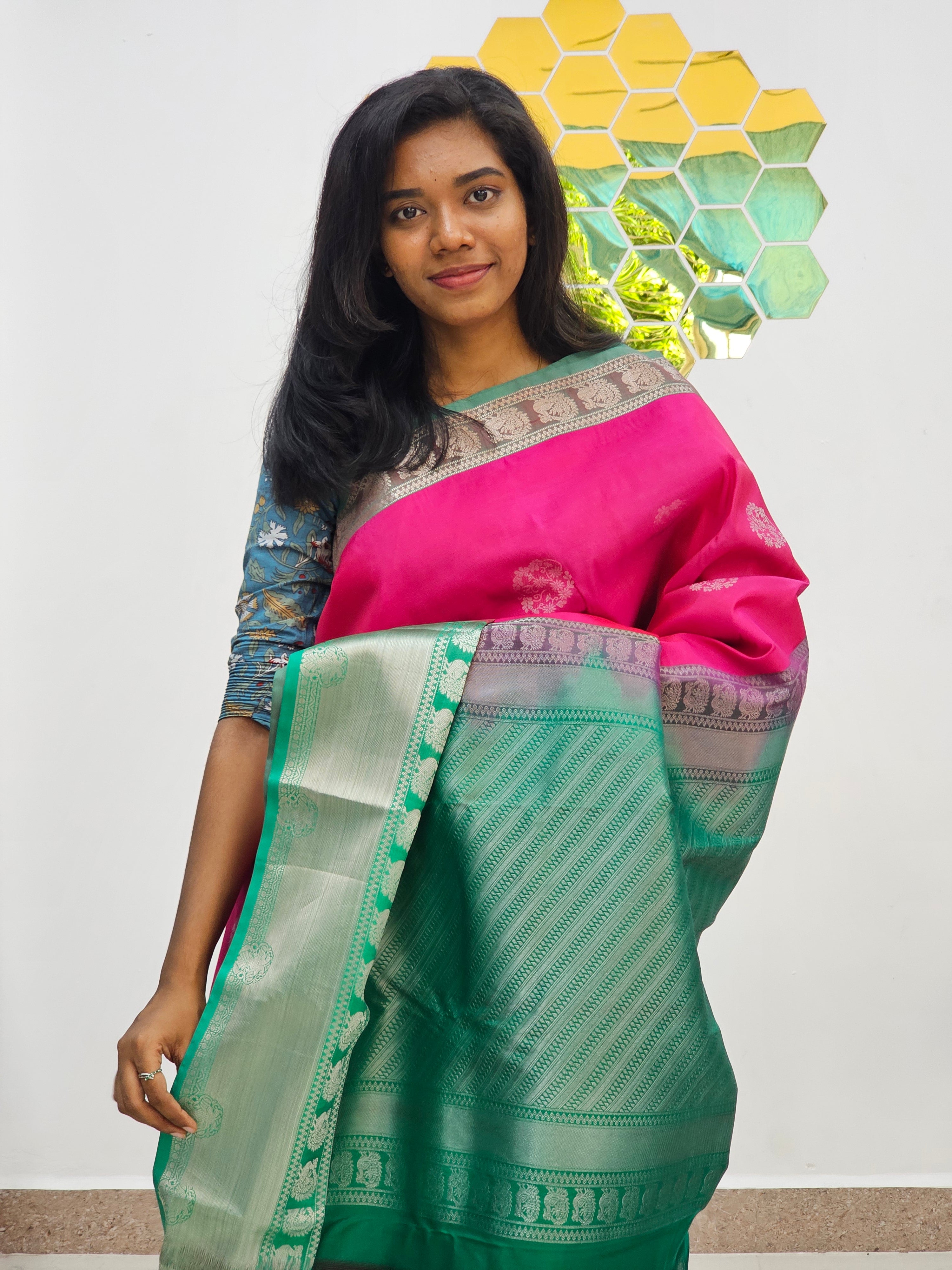 Kanchipuram Blended Elegant Silk Saree 001