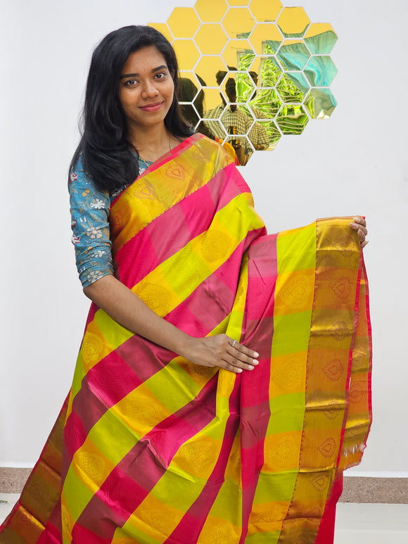 Kanchipuram Blended Bridal Silk Saree 022