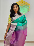 Kanchipuram Blended Fancy Silver Silk Sarees 067