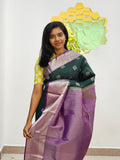 Kanchipuram Blended Fancy Silver Silk Sarees 096