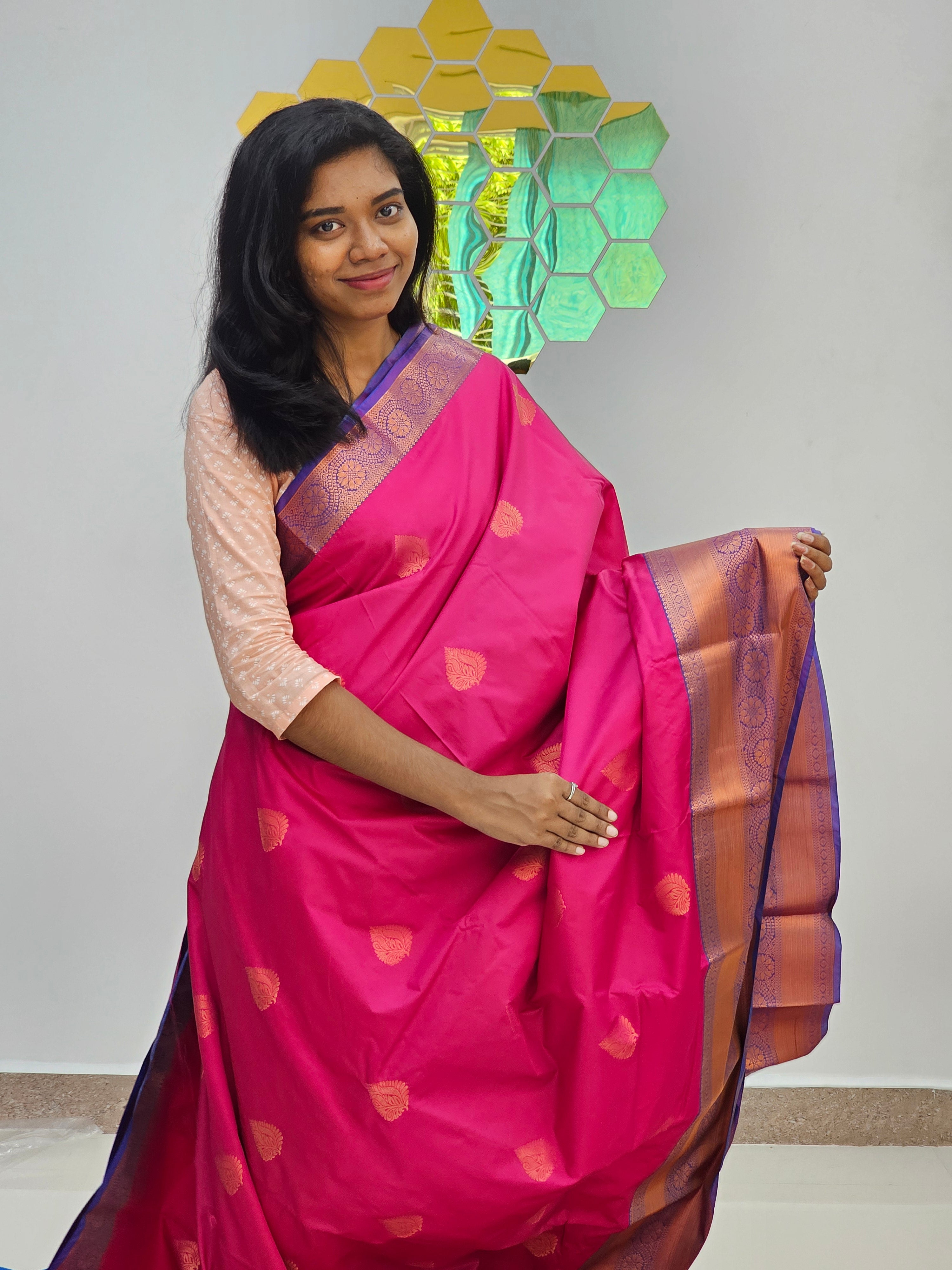 Kanchipuram Blended Fancy Butta Silk Sarees 066