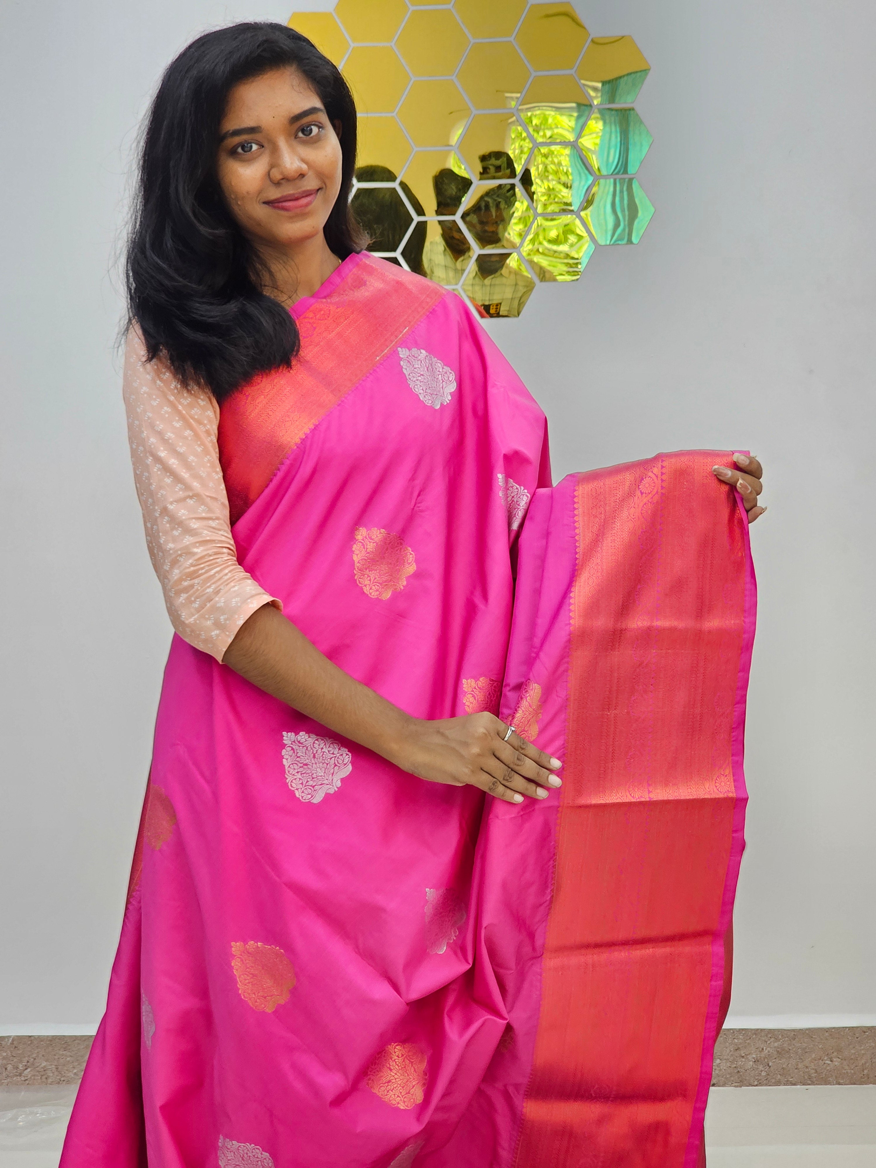 Kanchipuram Blended Fancy Butta Silk Sarees 010