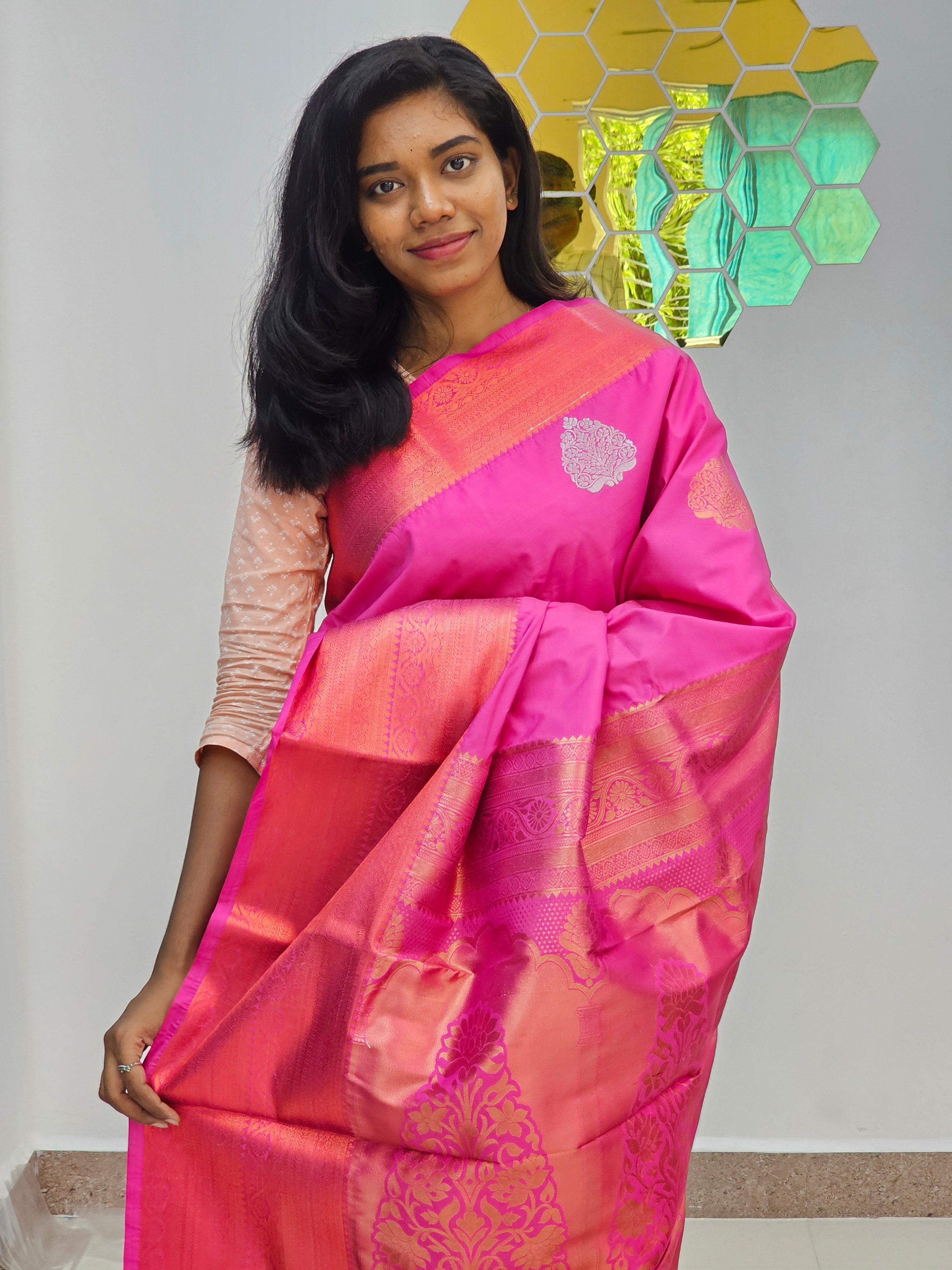 Kanchipuram Blended Fancy Butta Silk Sarees 010