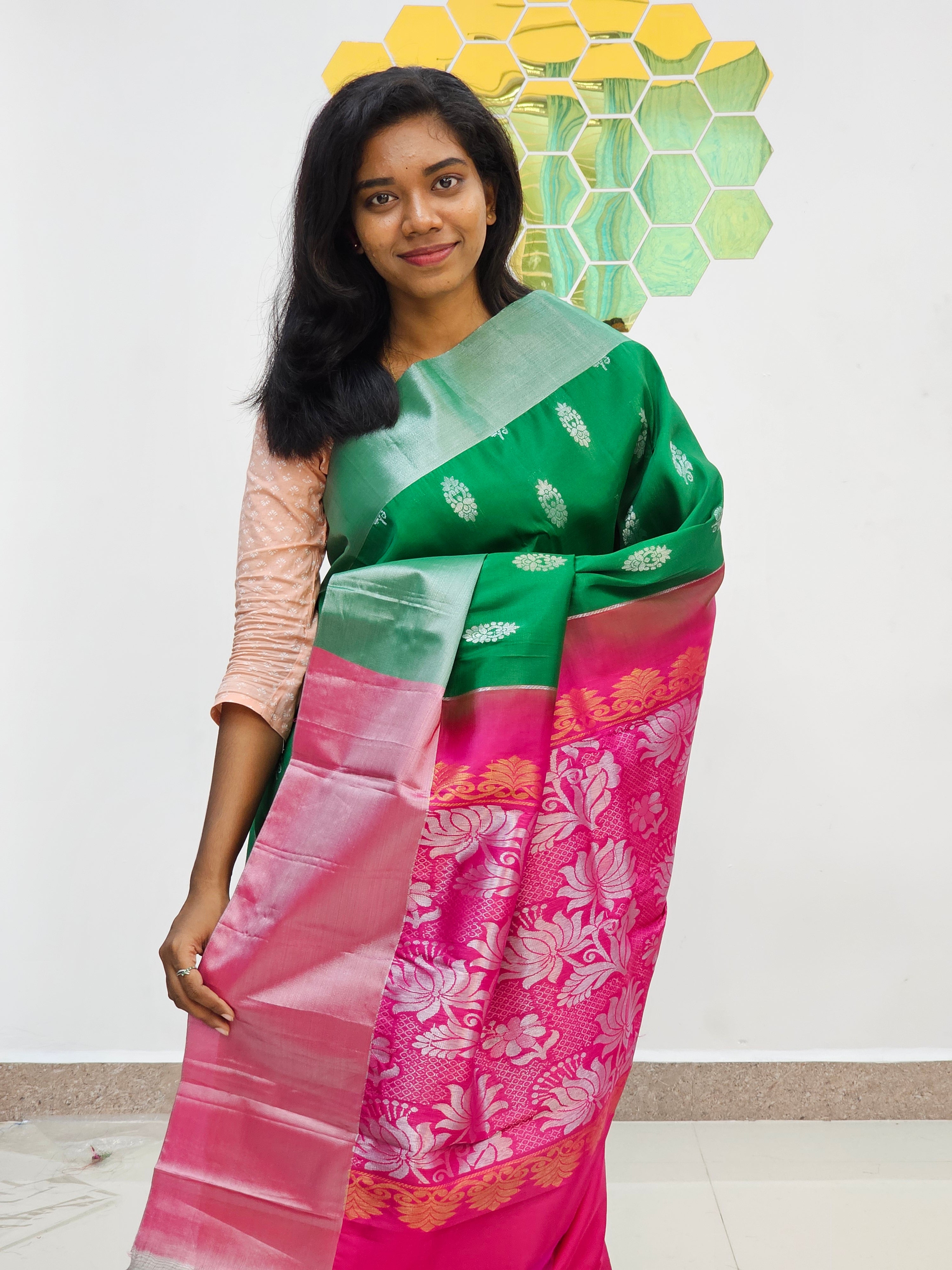 Kanchipuram Blended Fancy Butta Silk Sarees 020