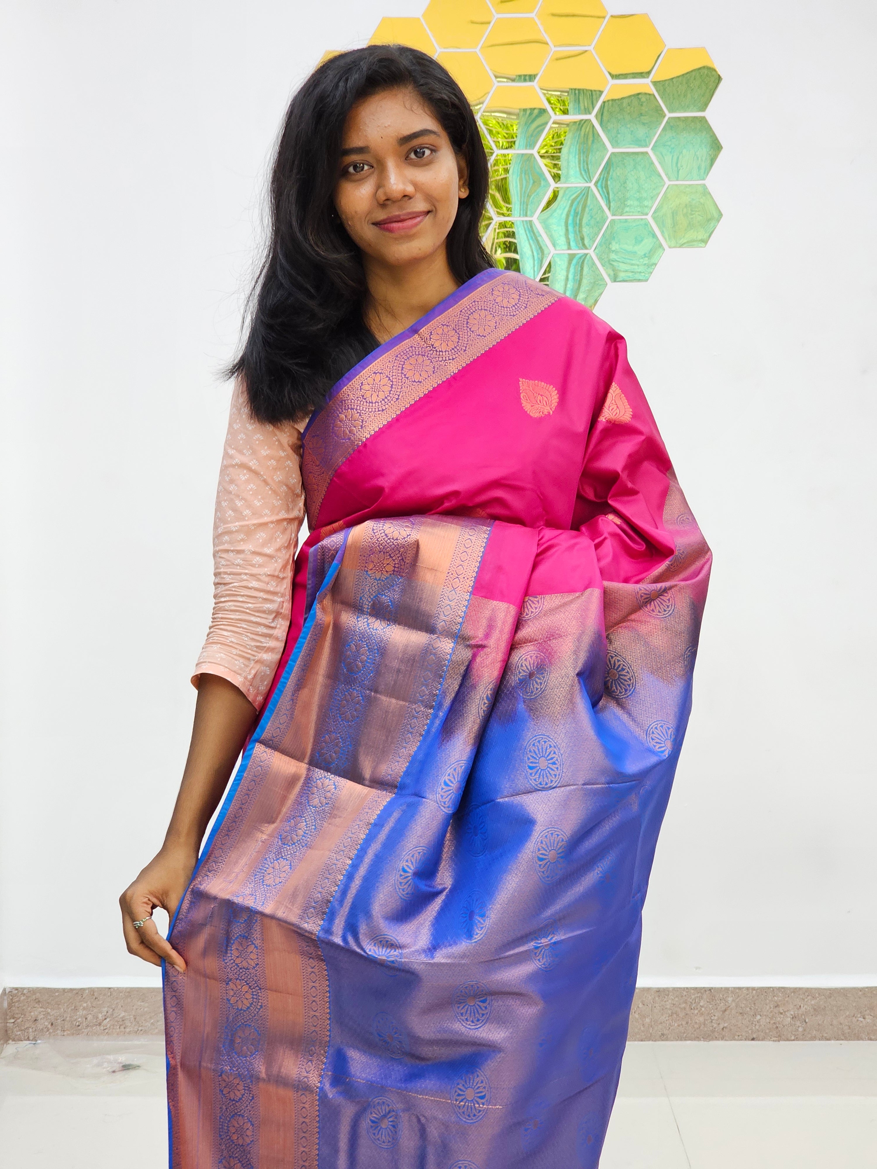 Kanchipuram Blended Fancy Butta Silk Sarees 023