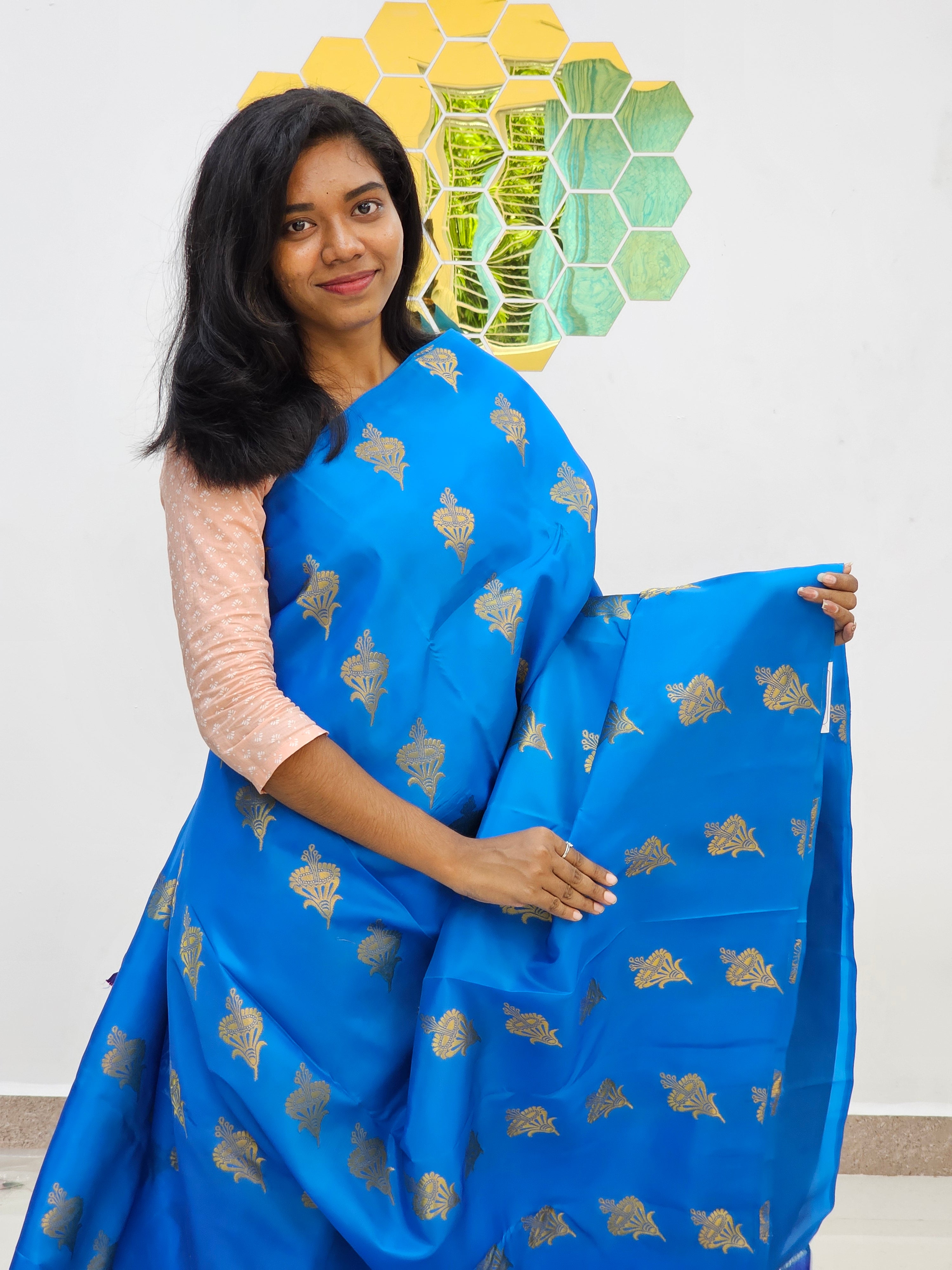 Kanchipuram Blended Fancy Butta Silk Sarees 024