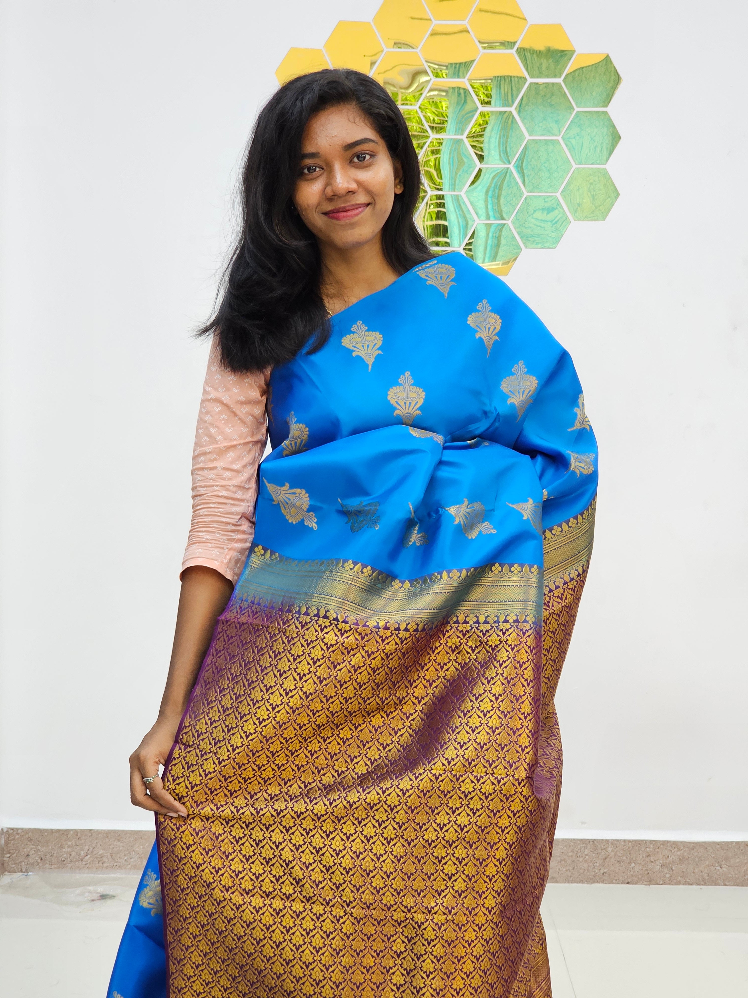 Kanchipuram Blended Fancy Butta Silk Sarees 024