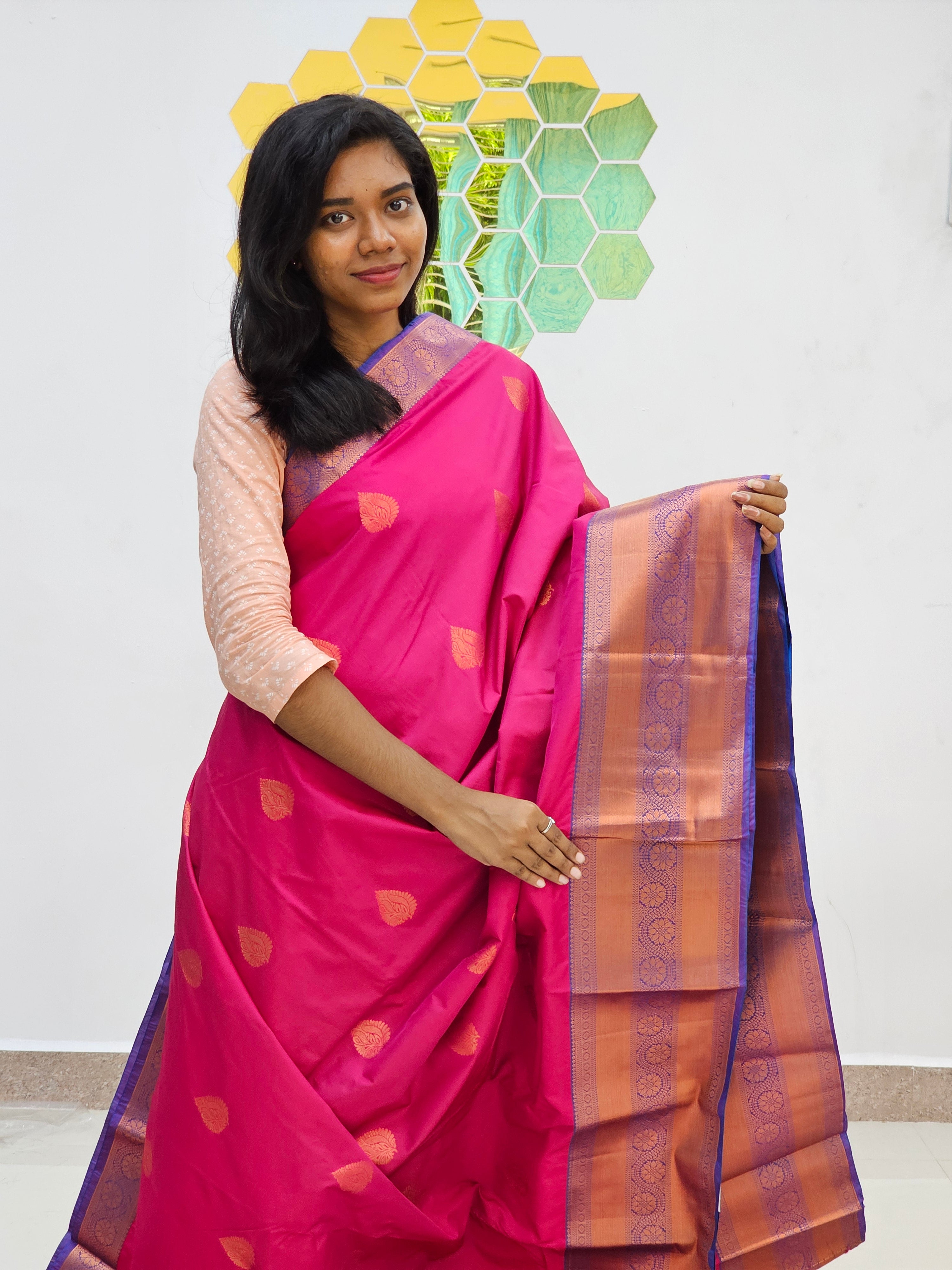 Kanchipuram Blended Fancy Butta Silk Sarees 026