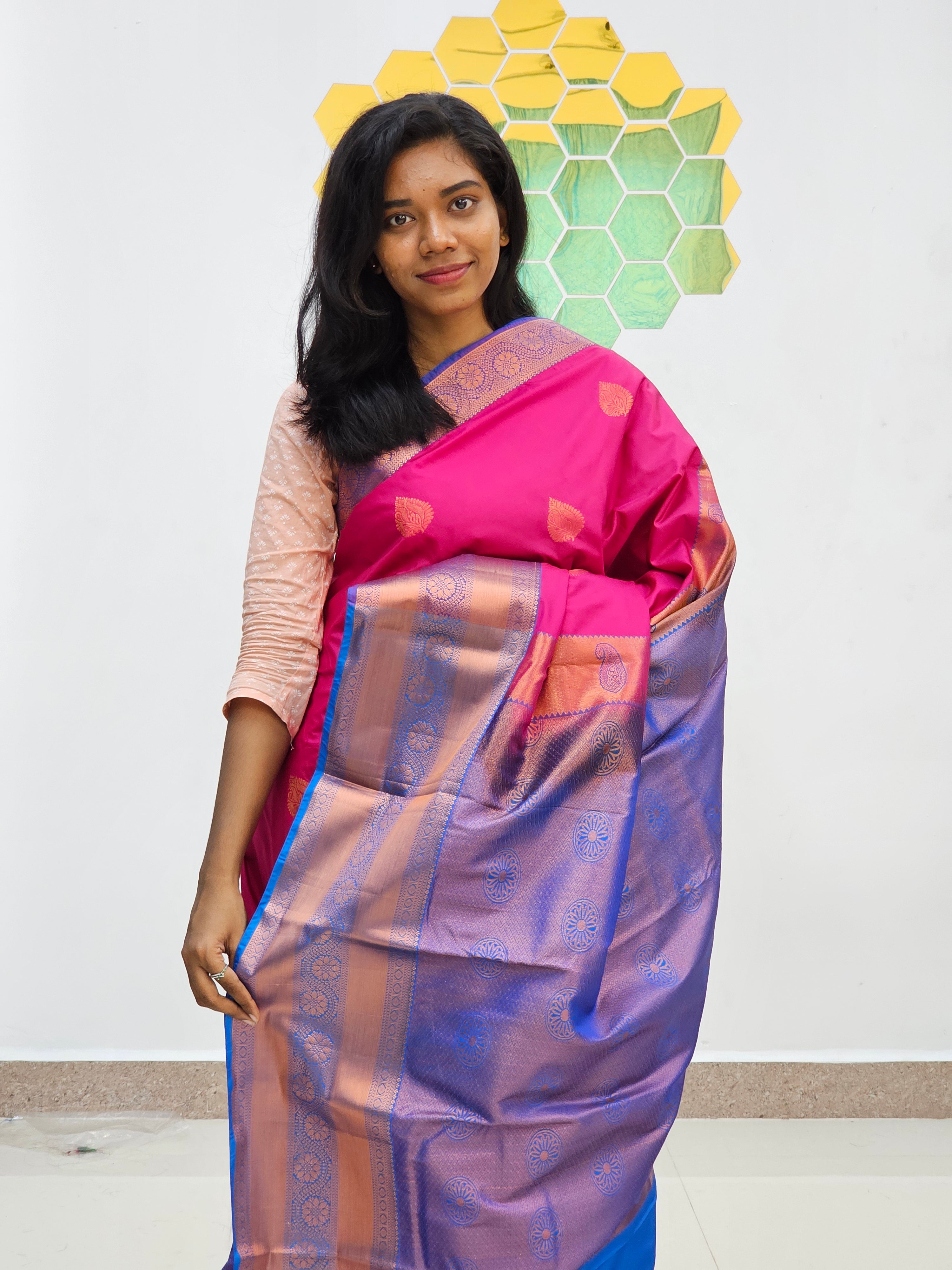 Kanchipuram Blended Fancy Butta Silk Sarees 026