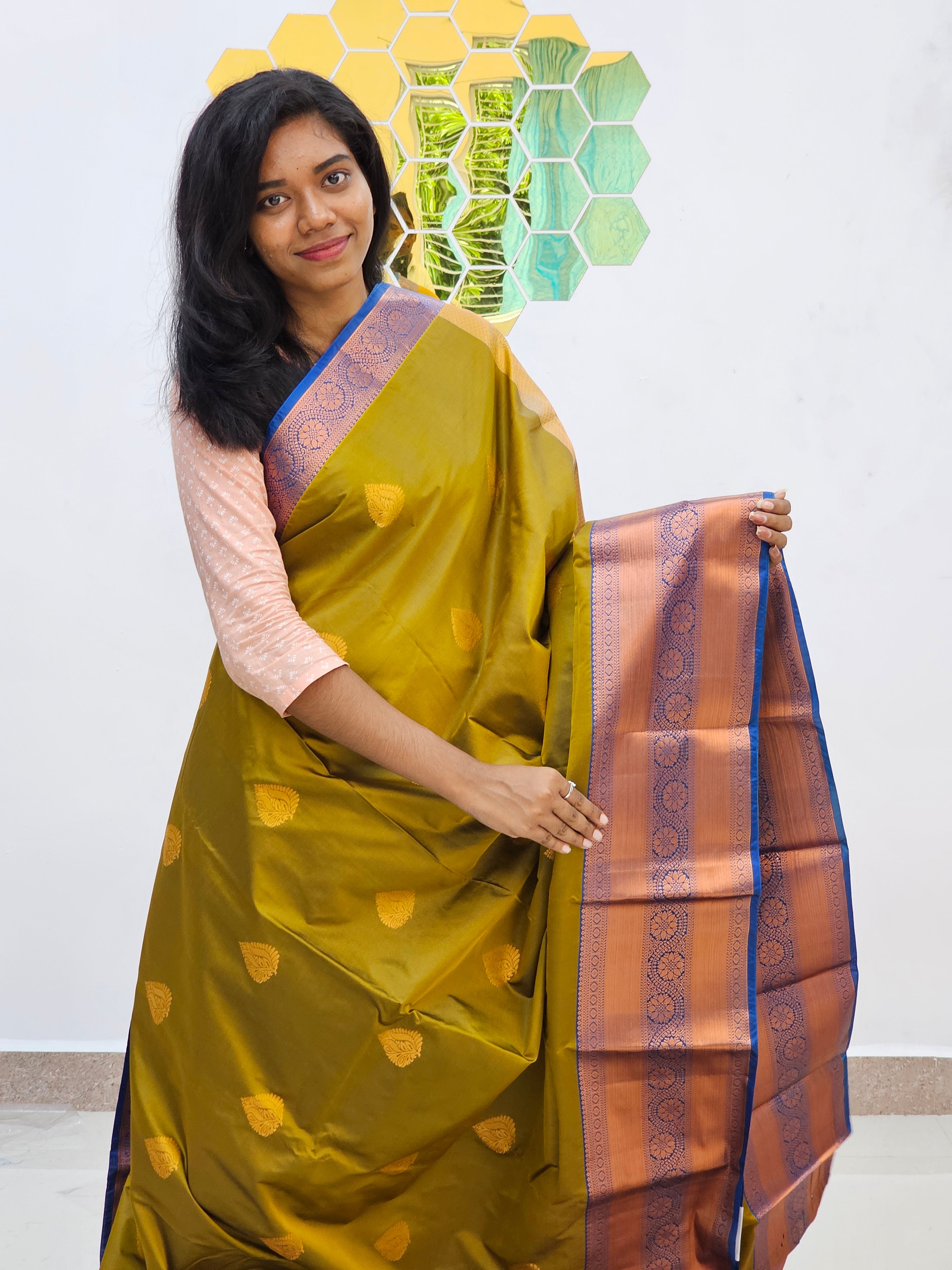 Kanchipuram Blended Fancy Butta Silk Sarees 029