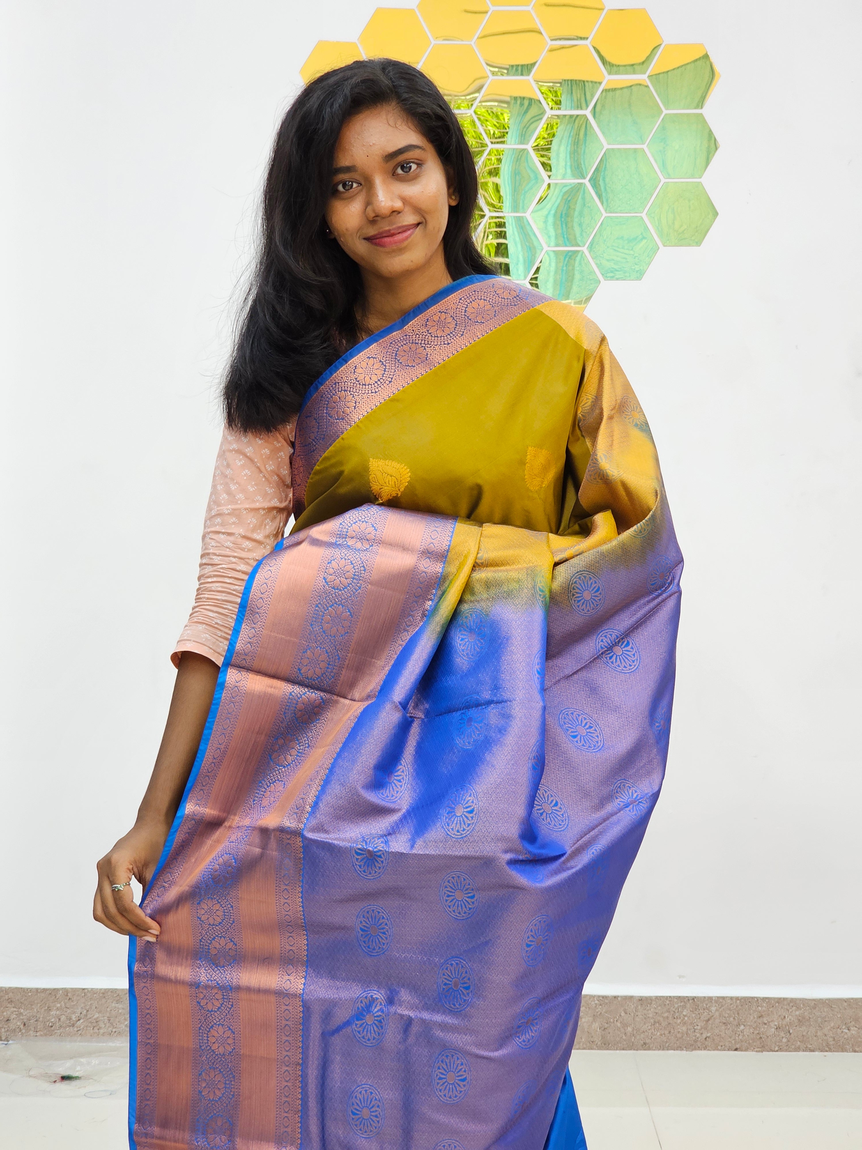 Kanchipuram Blended Fancy Butta Silk Sarees 029