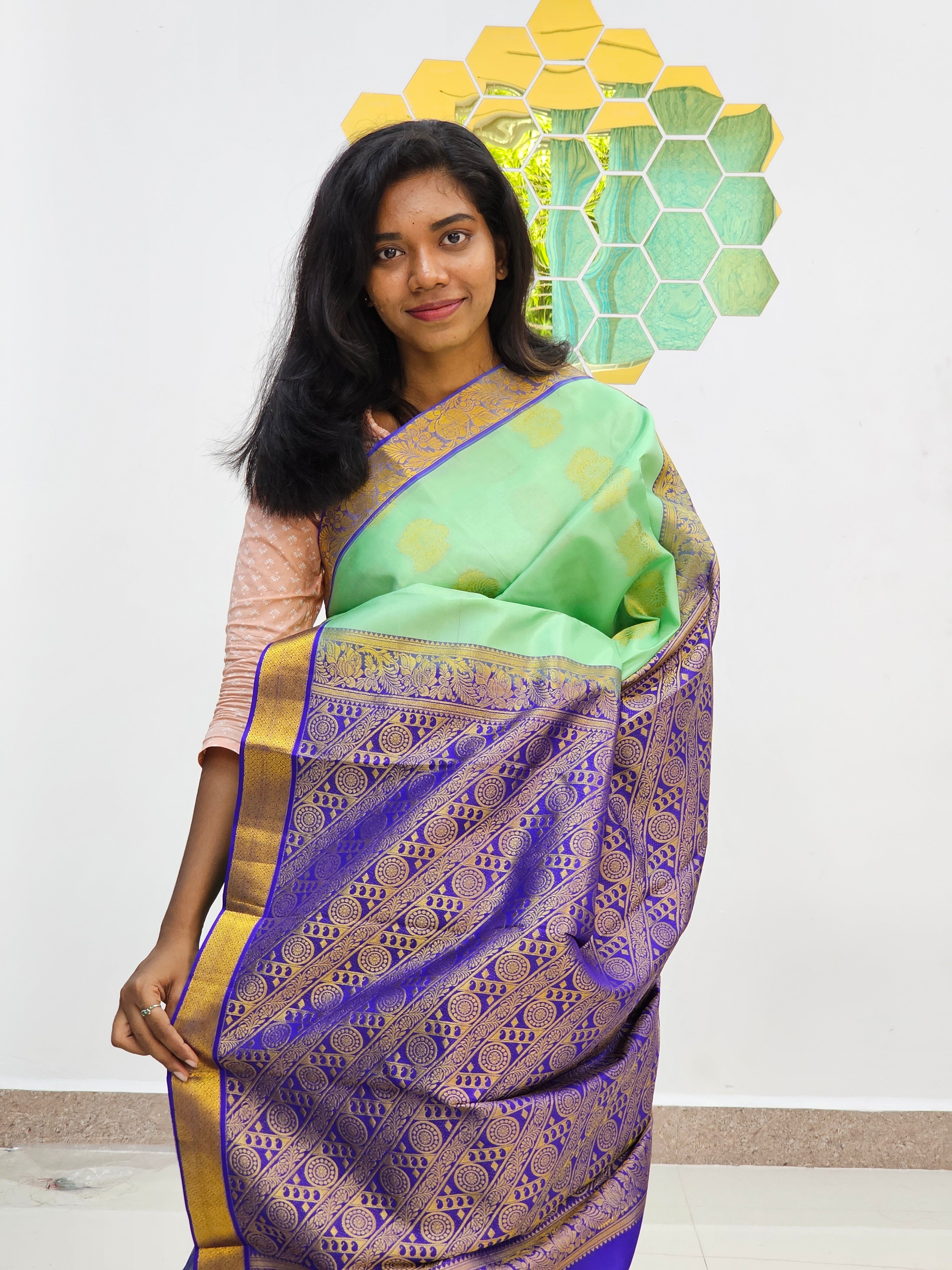 Kanchipuram Blended Fancy Butta Silk Sarees 038