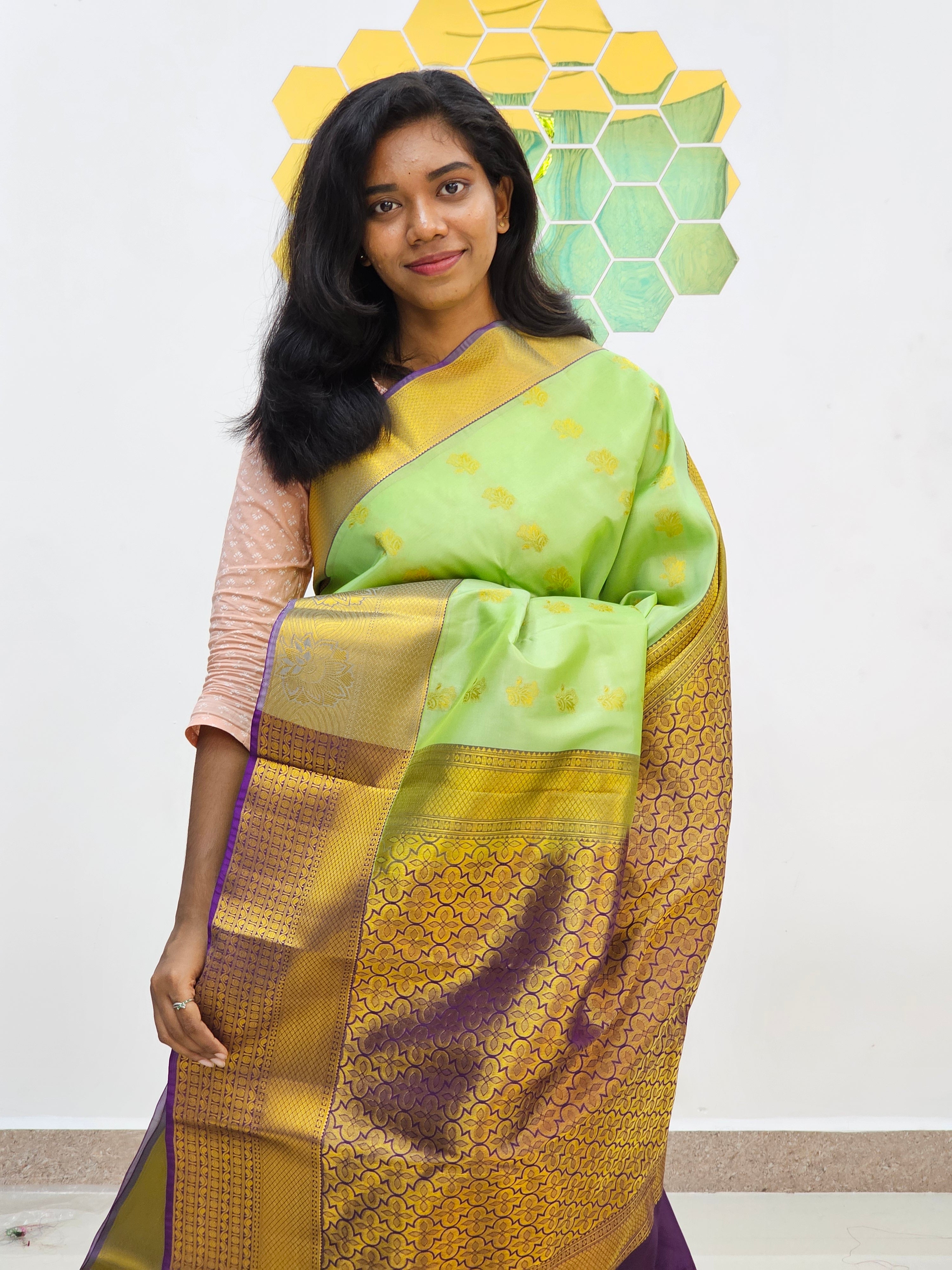 Kanchipuram Blended Fancy Butta Silk Sarees 041