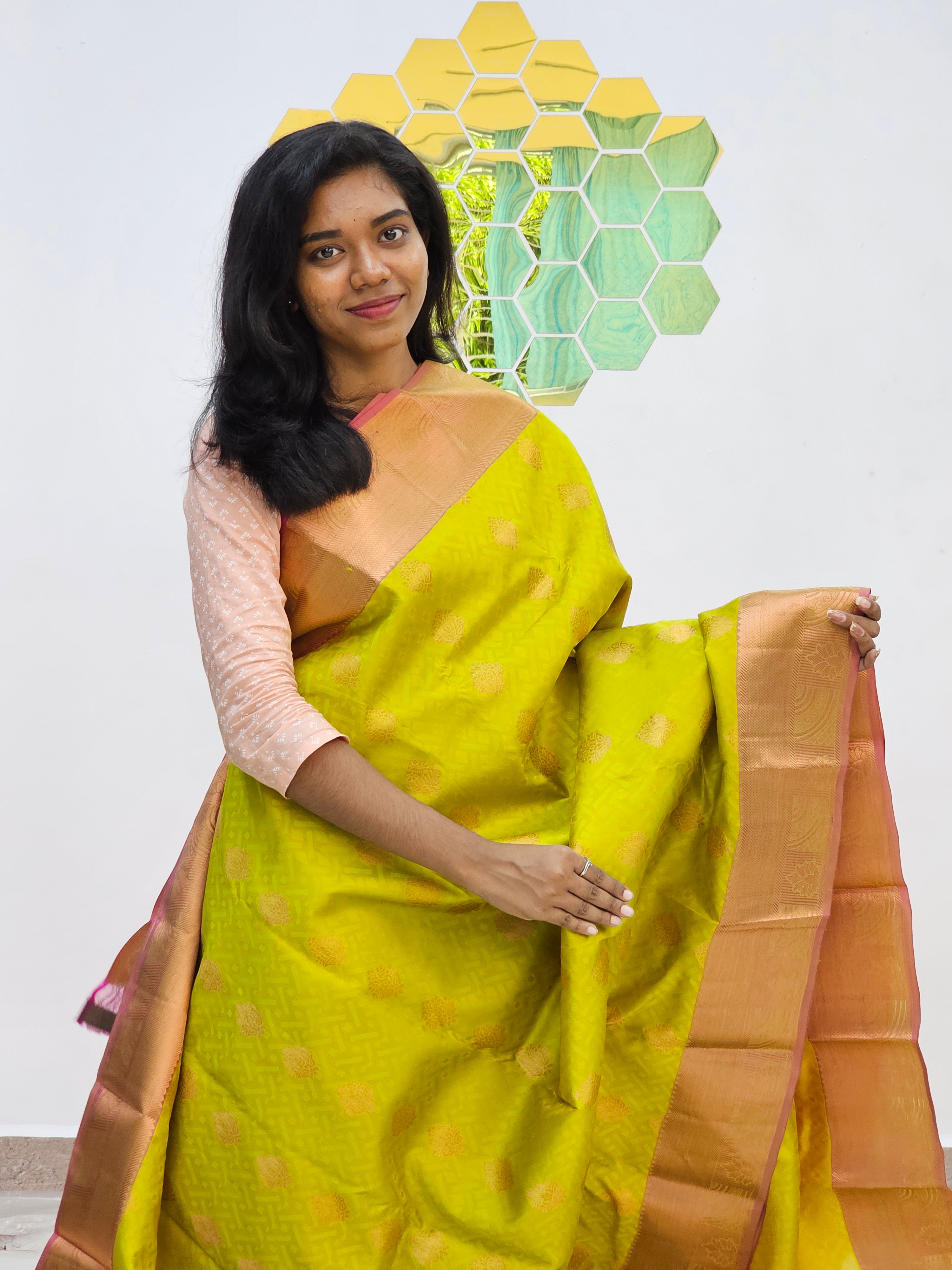 Kanchipuram Blended Fancy Butta Silk Sarees 044