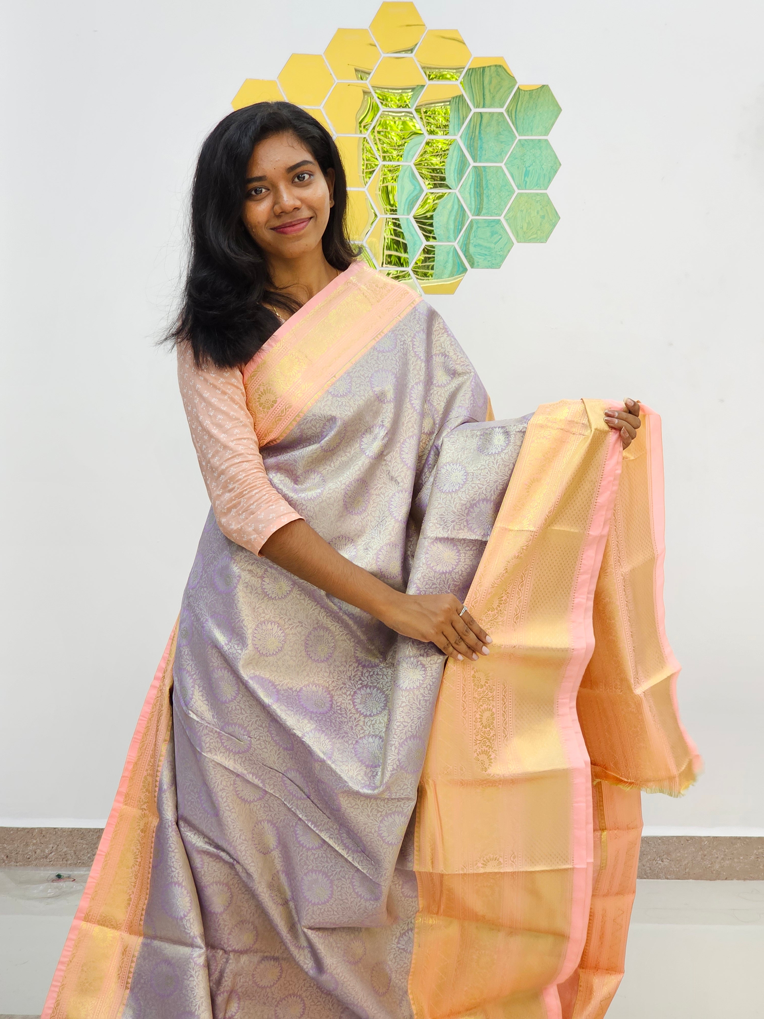 Kanchipuram Blended Tissue Silk Sarees 046