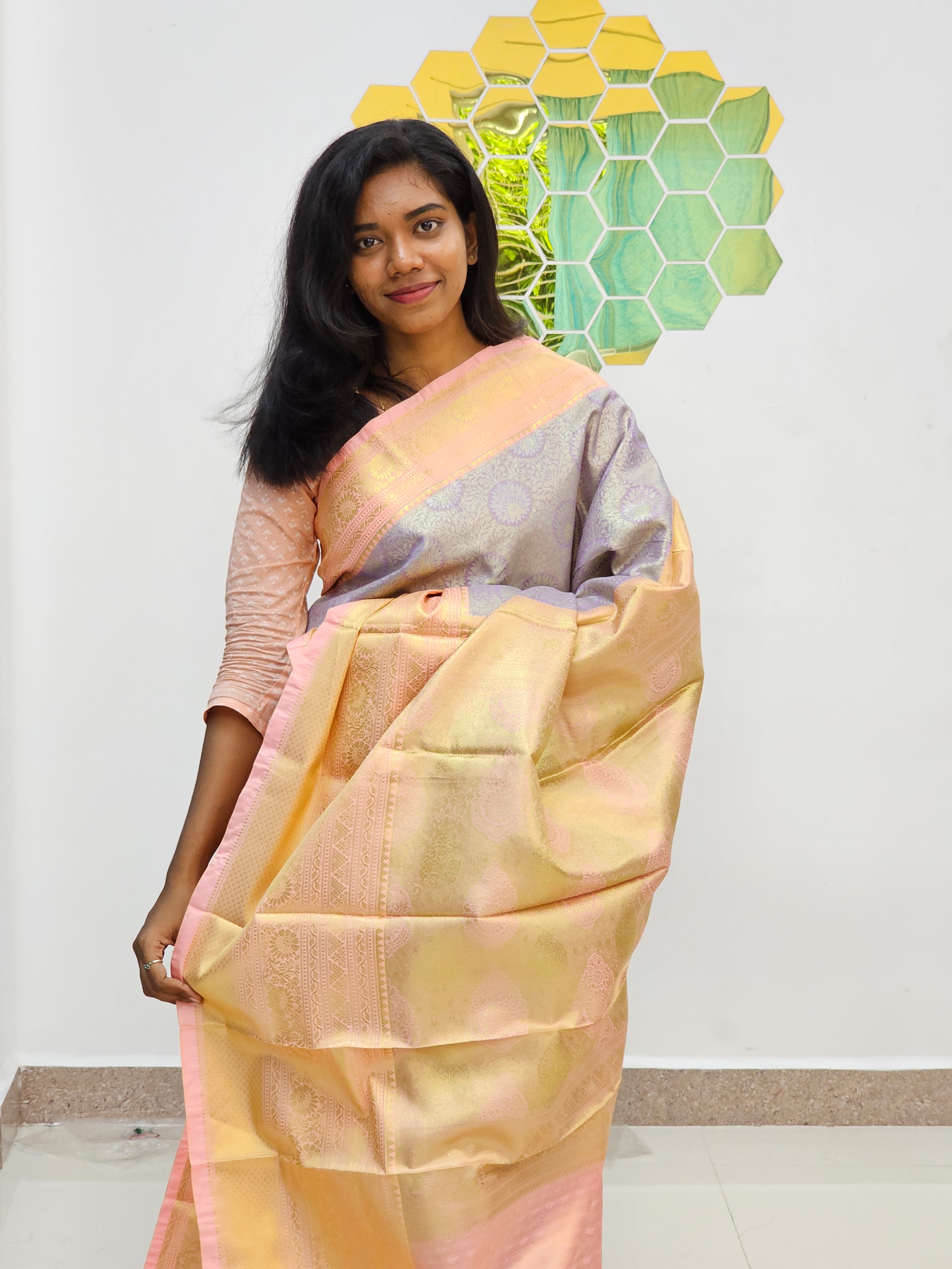 Kanchipuram Blended Tissue Silk Sarees 046