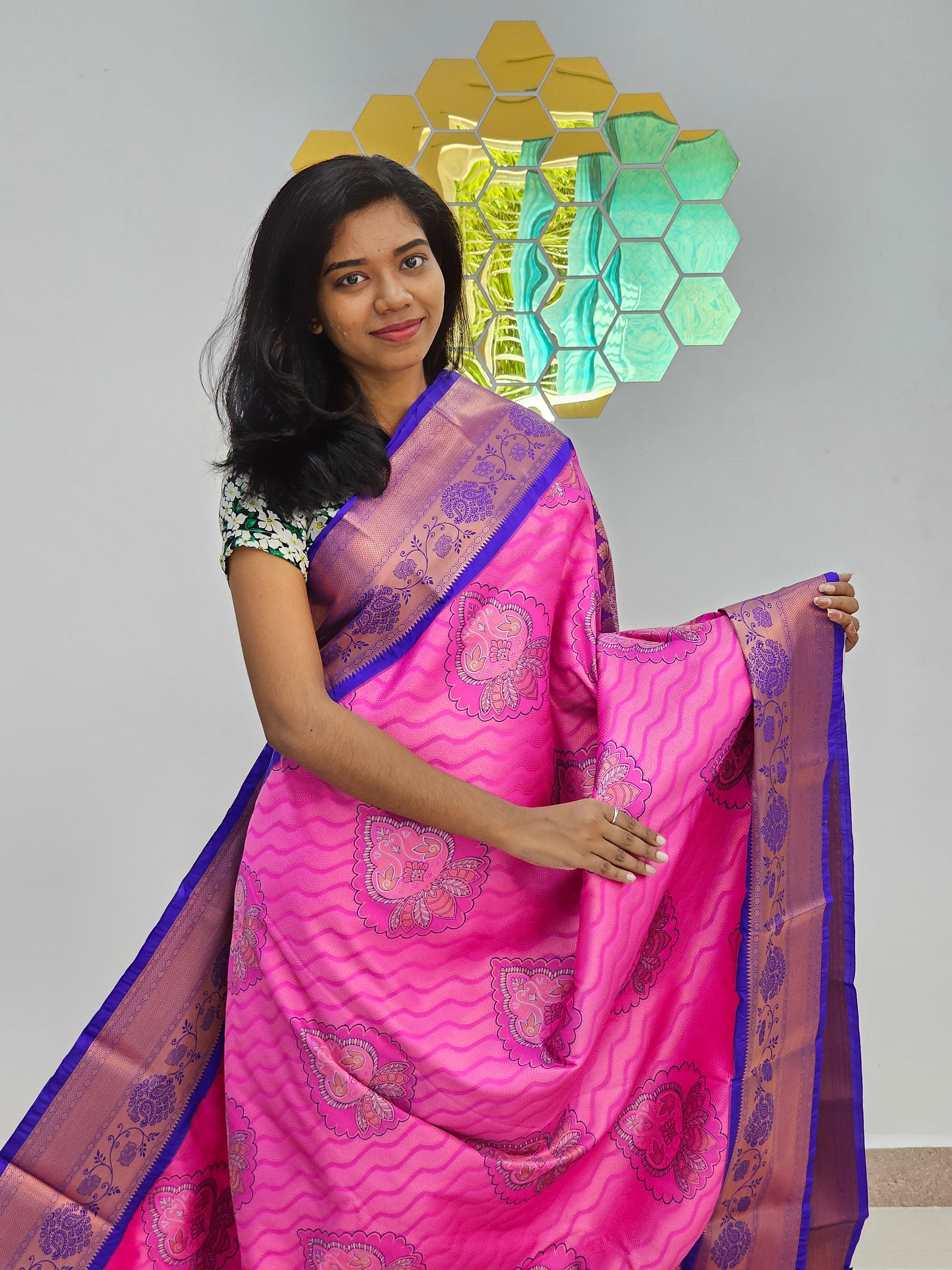 Kanchipuram Blended Fancy Butta Silk Sarees 053