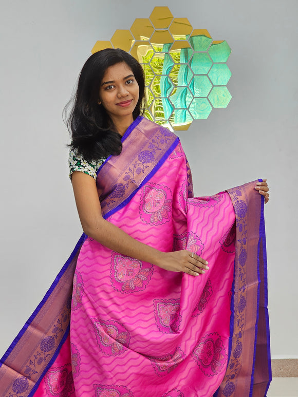 Kanchipuram Blended Fancy Butta Silk Sarees 080