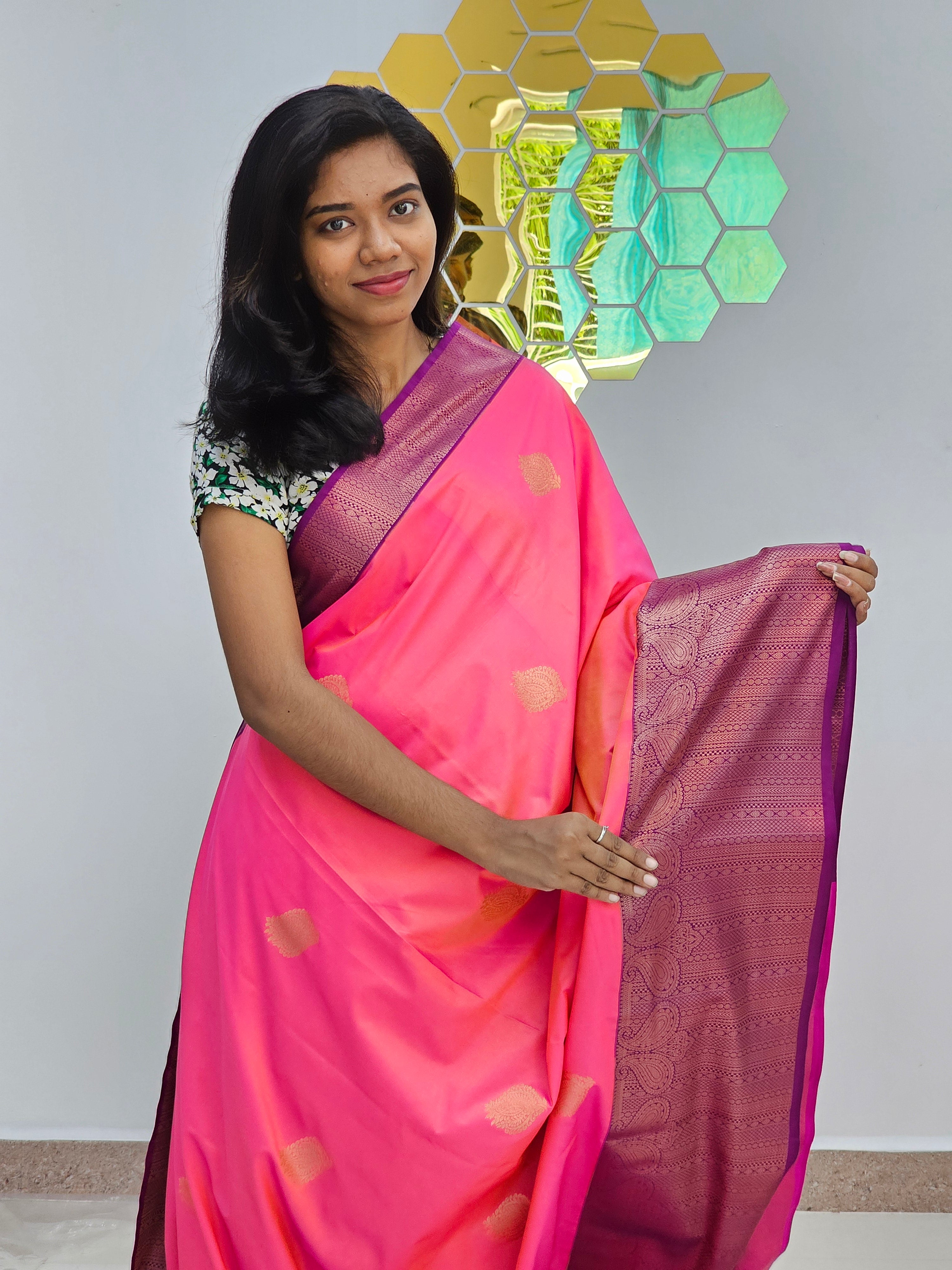 Kanchipuram Blended Fancy Butta Silk Sarees 055