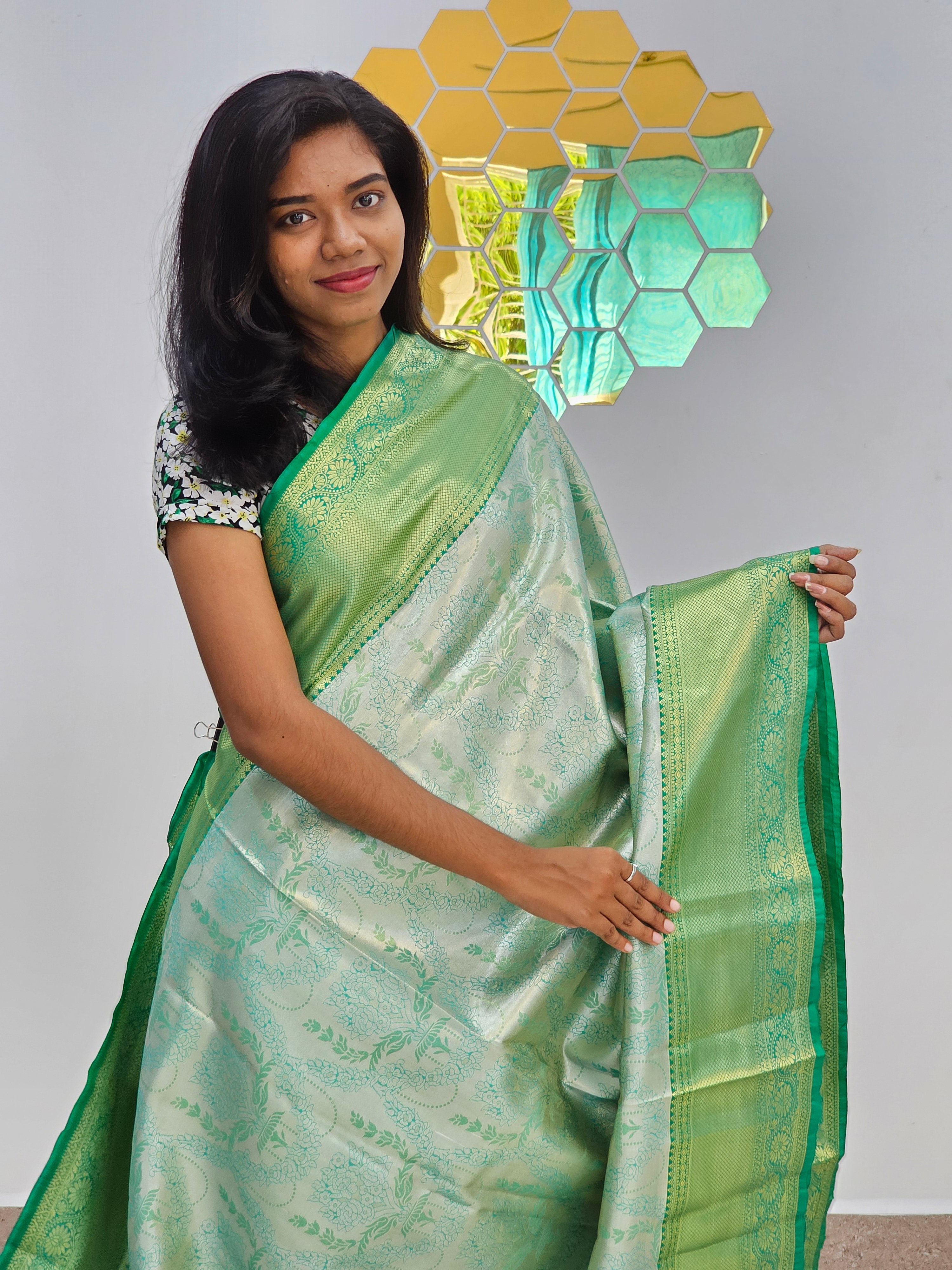 Kanchipuram Blended Tissue Silk Sarees 056