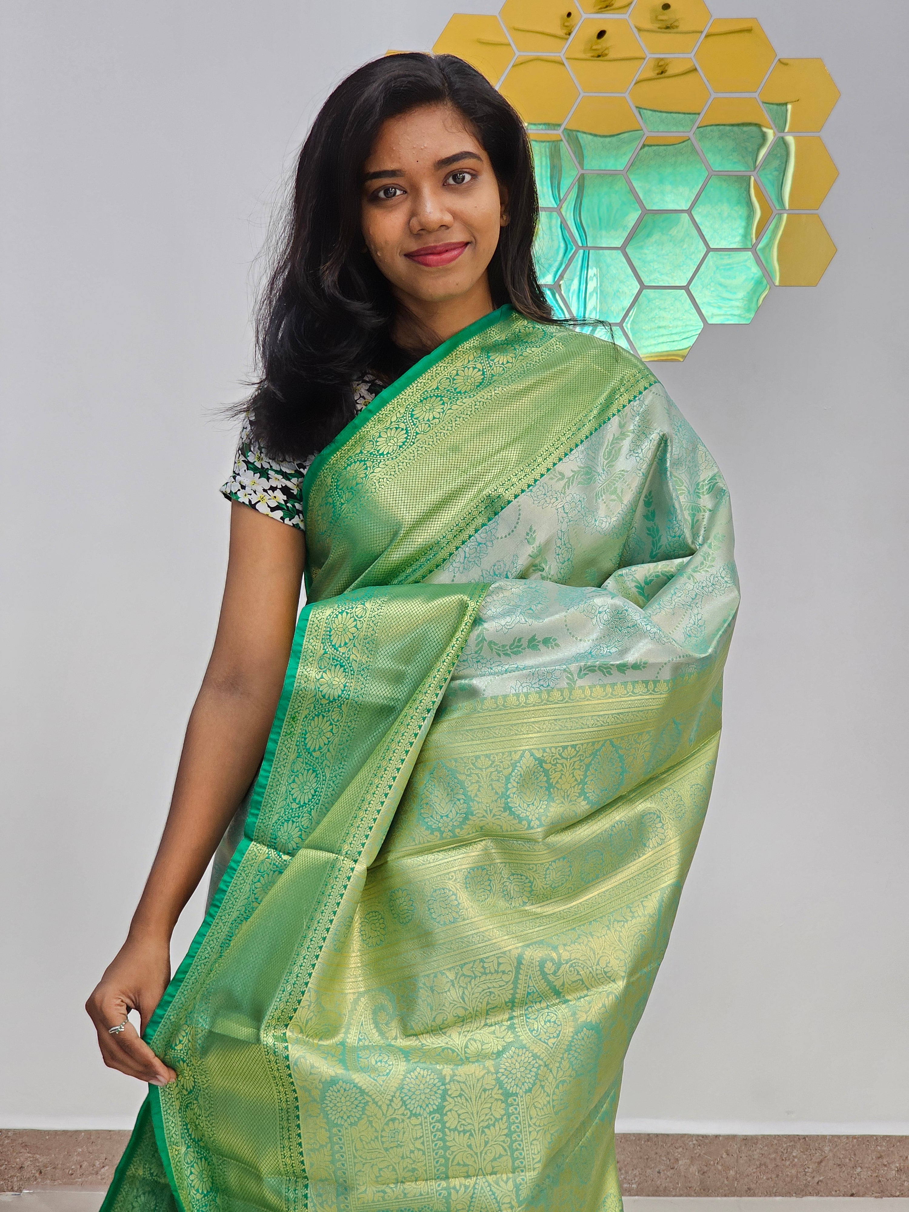 Kanchipuram Blended Tissue Silk Sarees 056