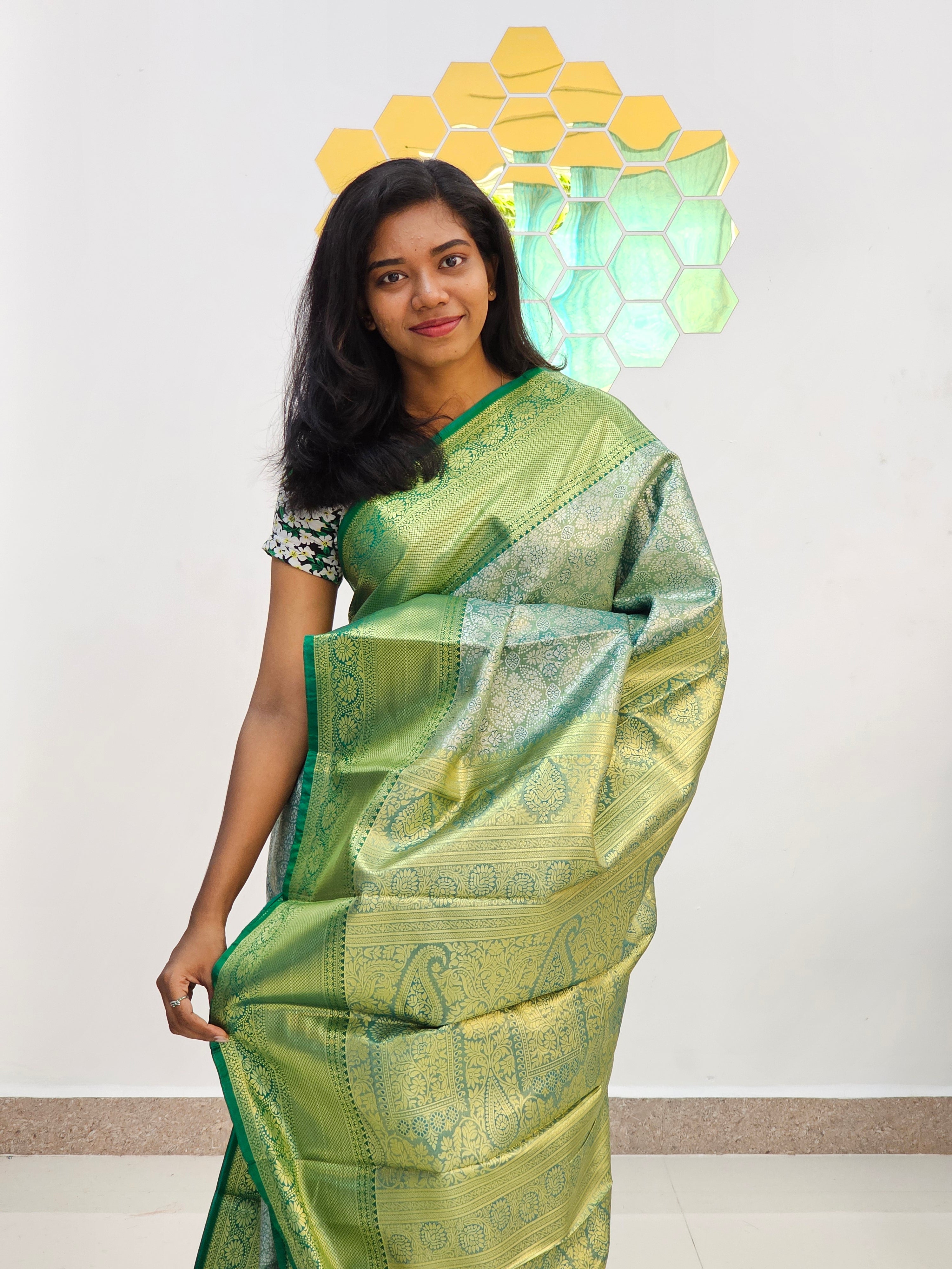 Kanchipuram Blended Tissue Silk Sarees 60