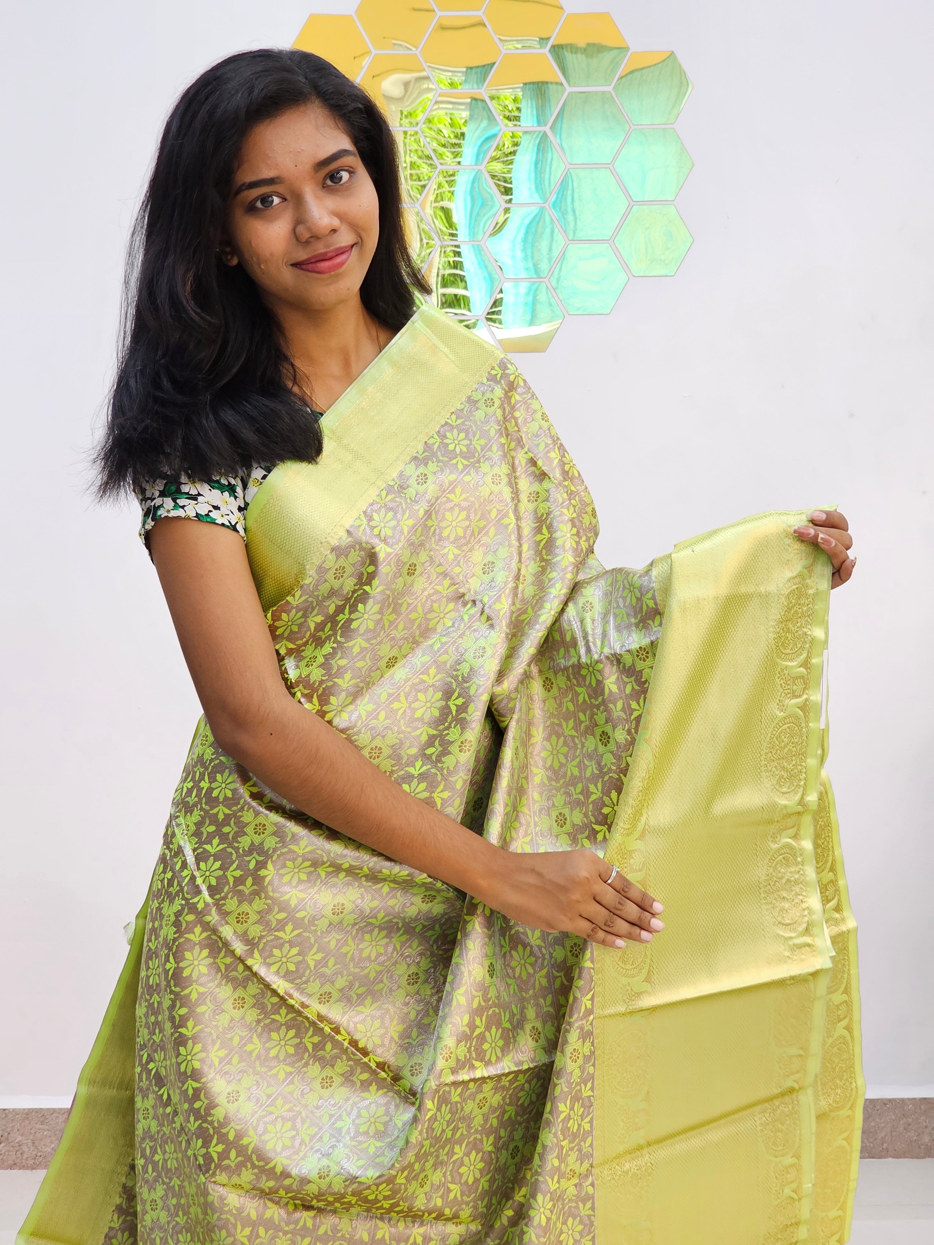 Kanchipuram Blended Tissue Silk Sarees 61