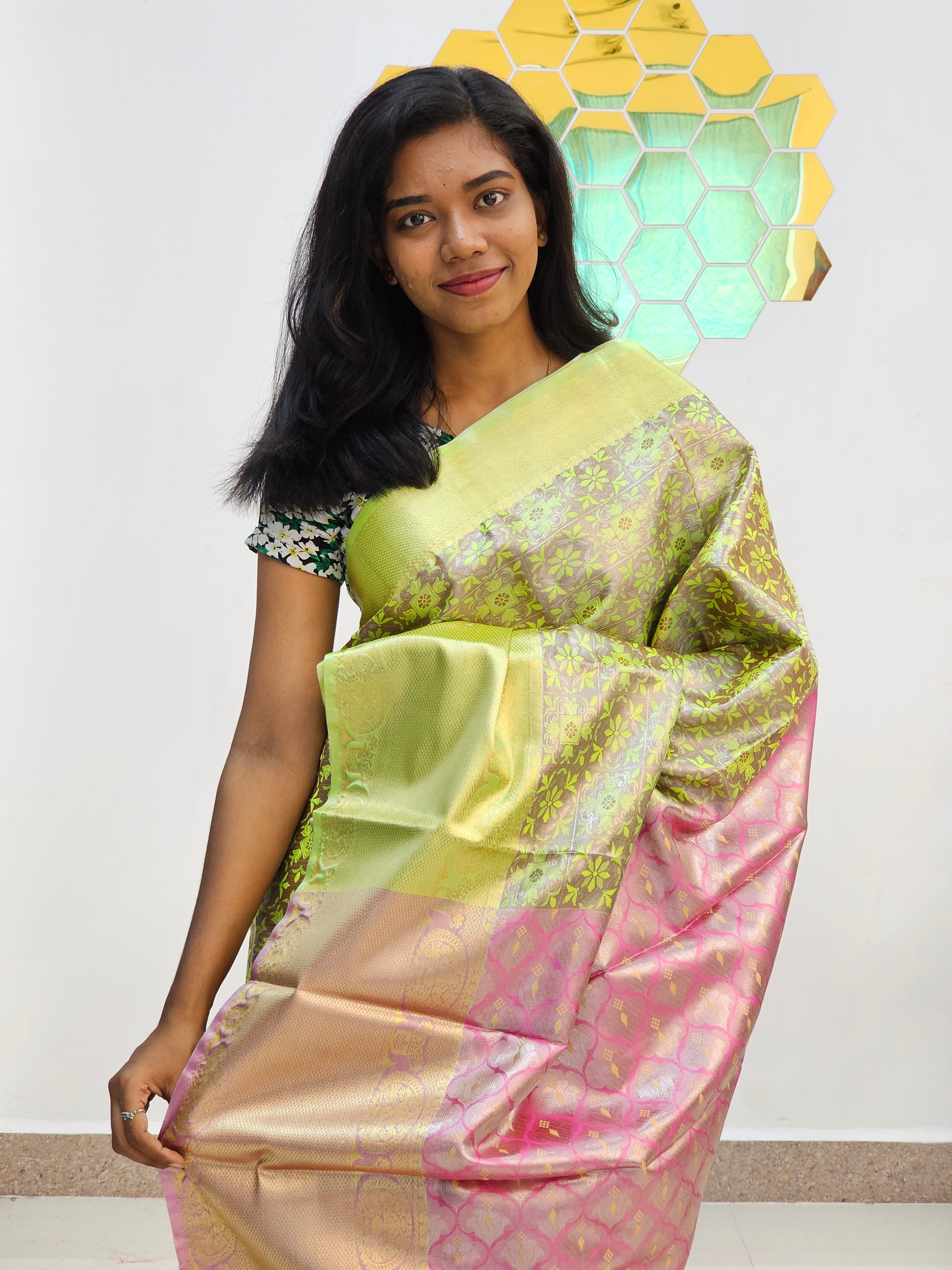 Kanchipuram Blended Tissue Silk Sarees 61