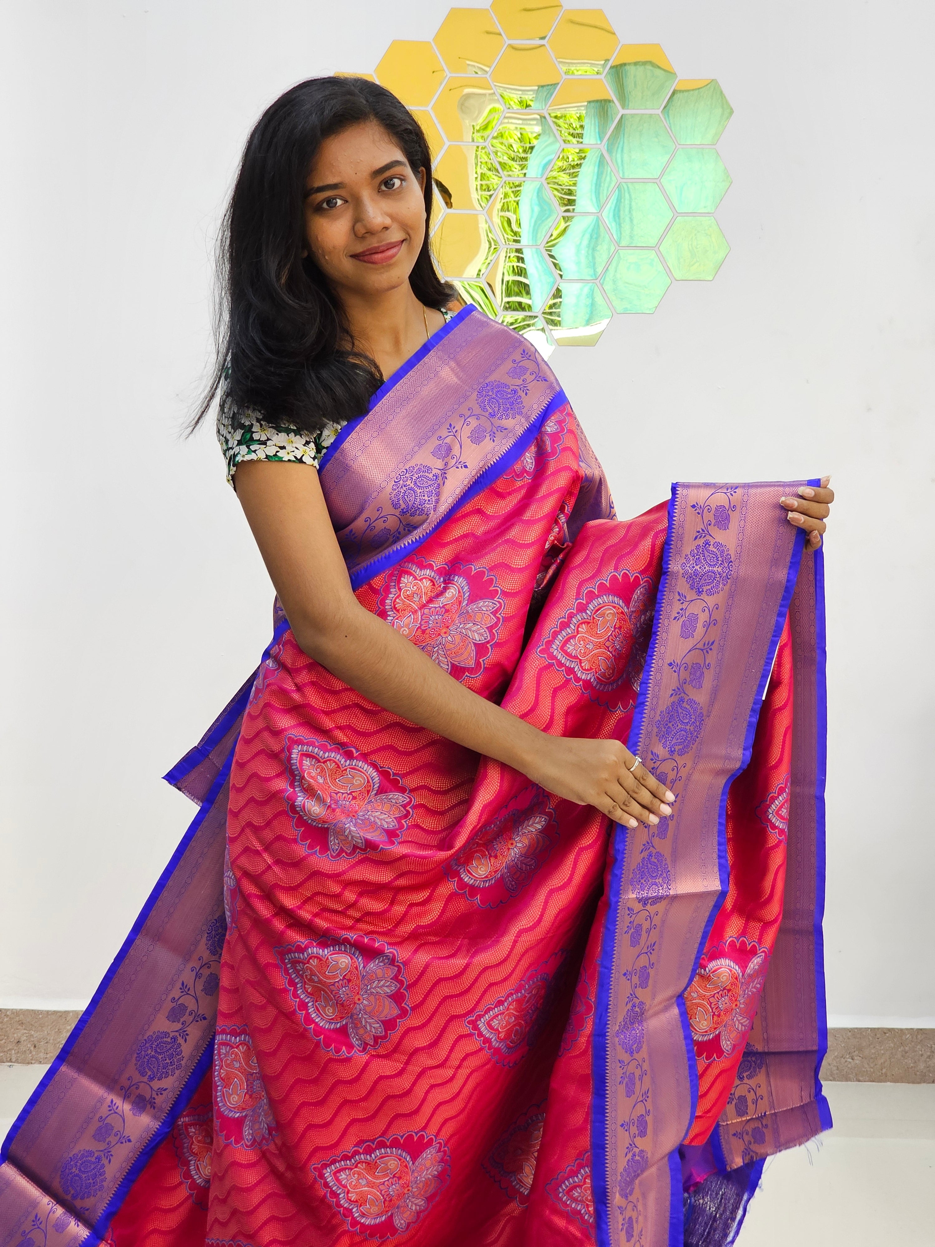 Kanchipuram Blended Fancy Butta Silk Sarees 62