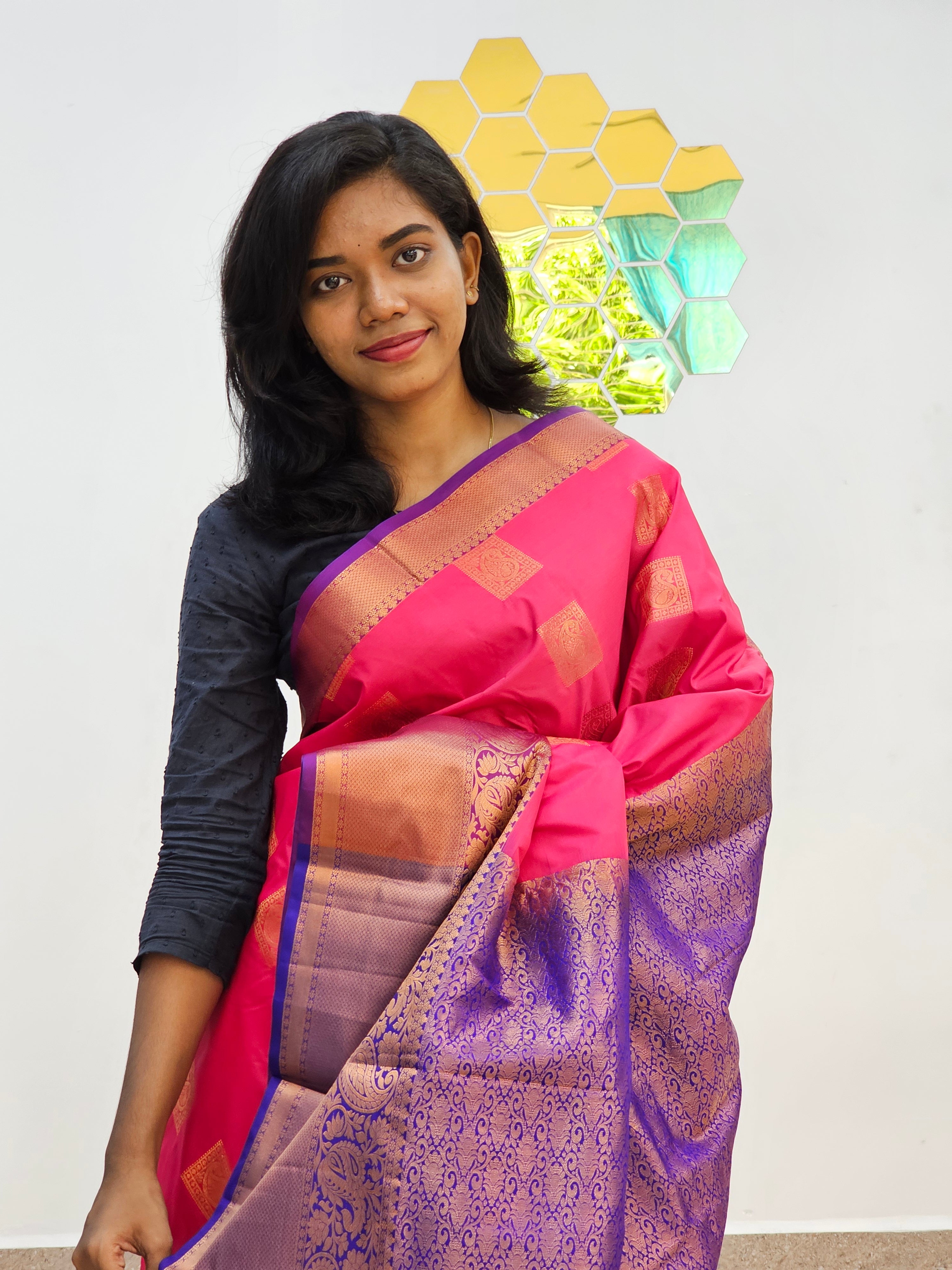 Kanchipuram Blended New Fancy Butta Silk Sarees 070