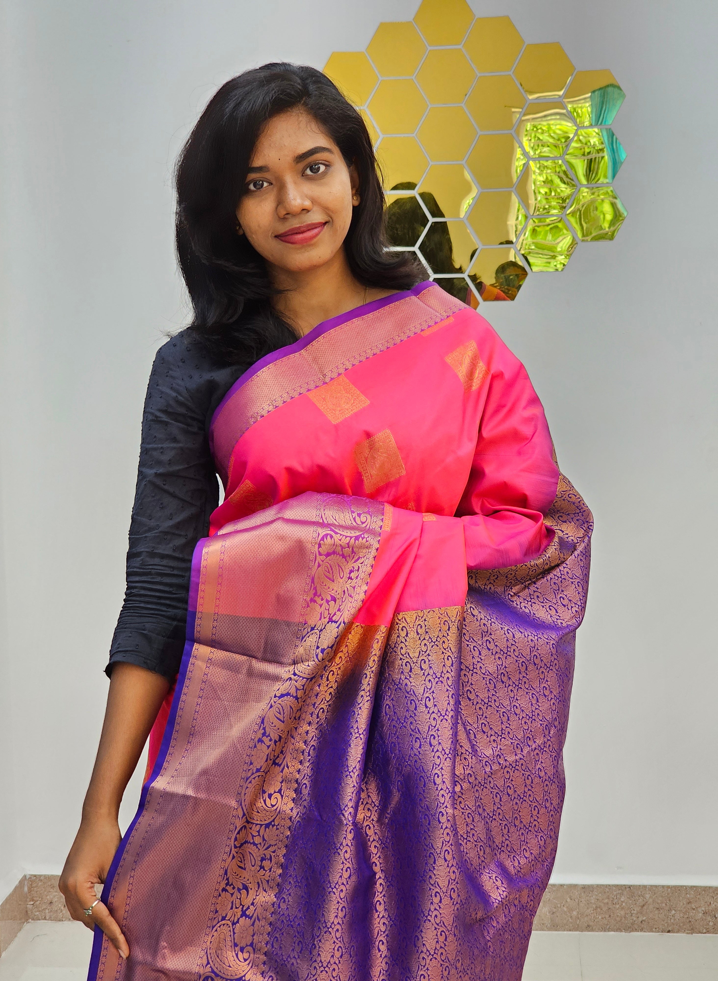 Kanchipuram Blended New Fancy Butta Silk Sarees 072