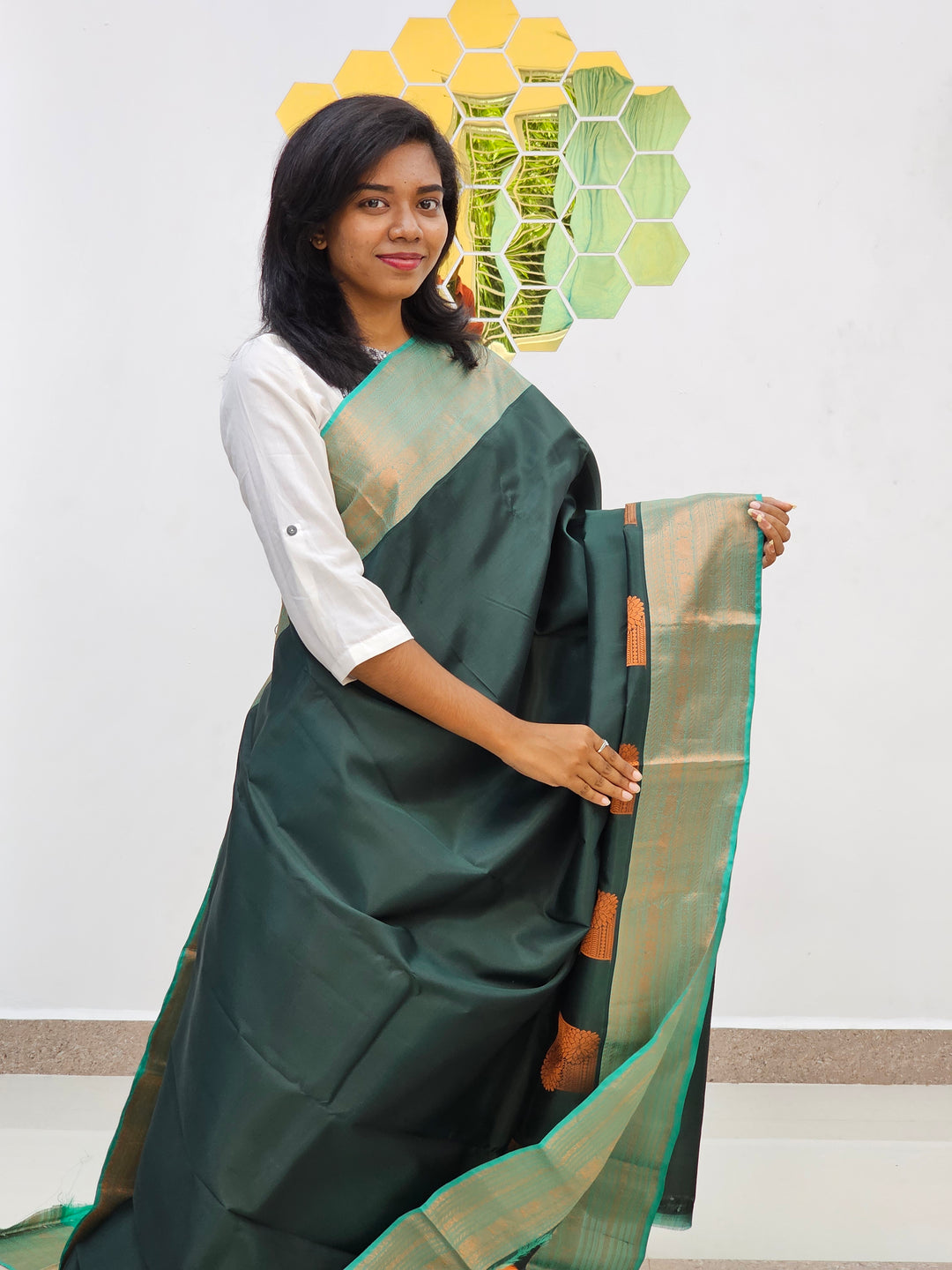 Kanchipuram Blended Elegant Silk Saree 034