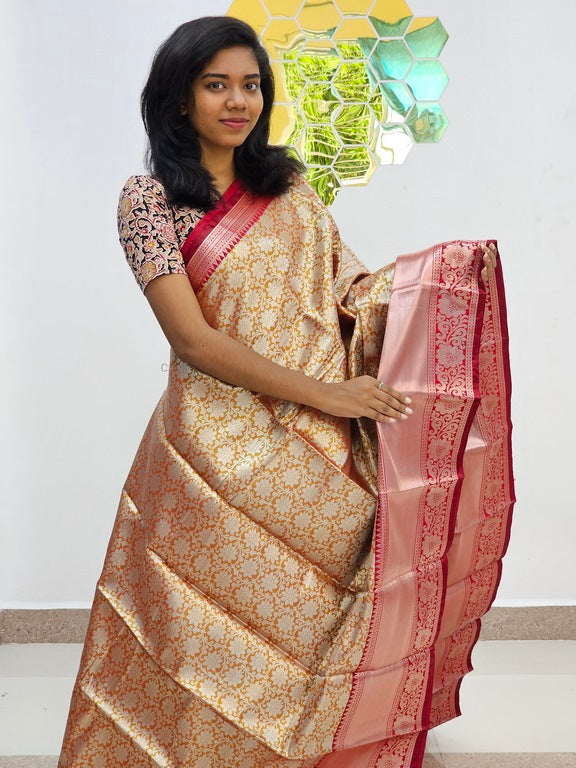 Kanchipuram Blended  Trendy Tissue Silk Sarees 001