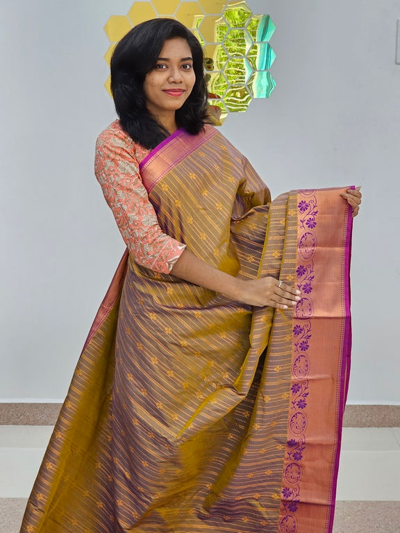 Kanchipuram Blended Mini Bridal Silk Sarees 014