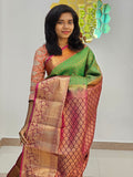 Kanchipuram Blended Mini Bridal Silk Sarees 023