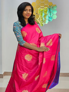 Kanchipuram Blended Gifted Fancy Silk Saree 064