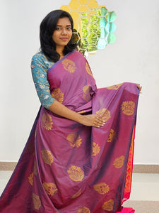 Kanchipuram Blended Gifted Fancy Silk Saree 076