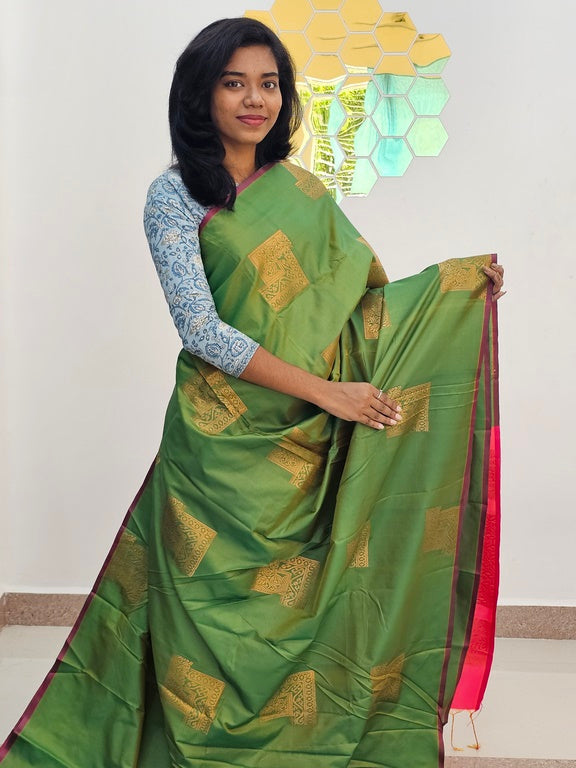 Kanchipuram Blended Gifted Fancy Silk Saree 154