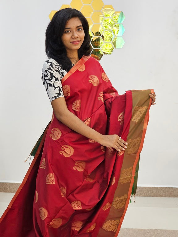 Kanchipuram Blended Gifted Fancy Silk Saree 274