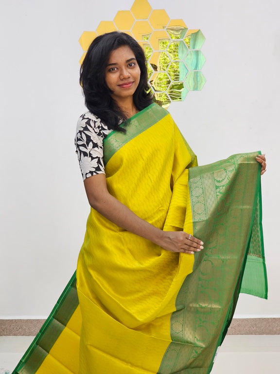 Kanchipuram Blended Gifted Tissue silk Saree 015